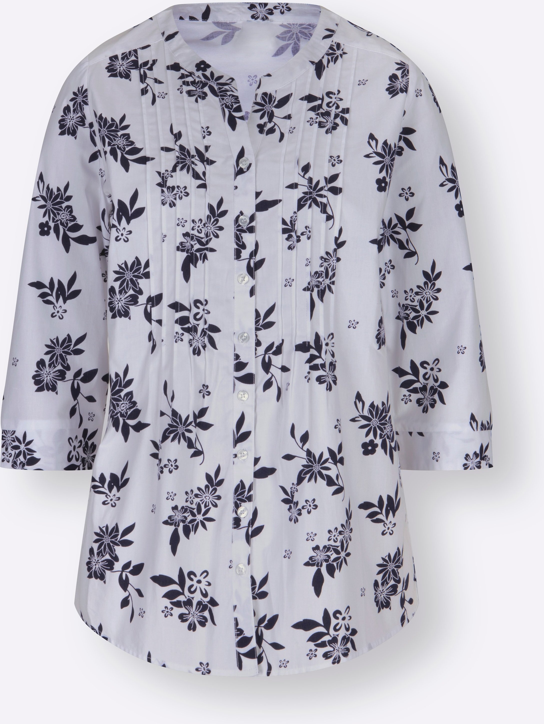 Sheego Longbluse mit Blumen-Muster