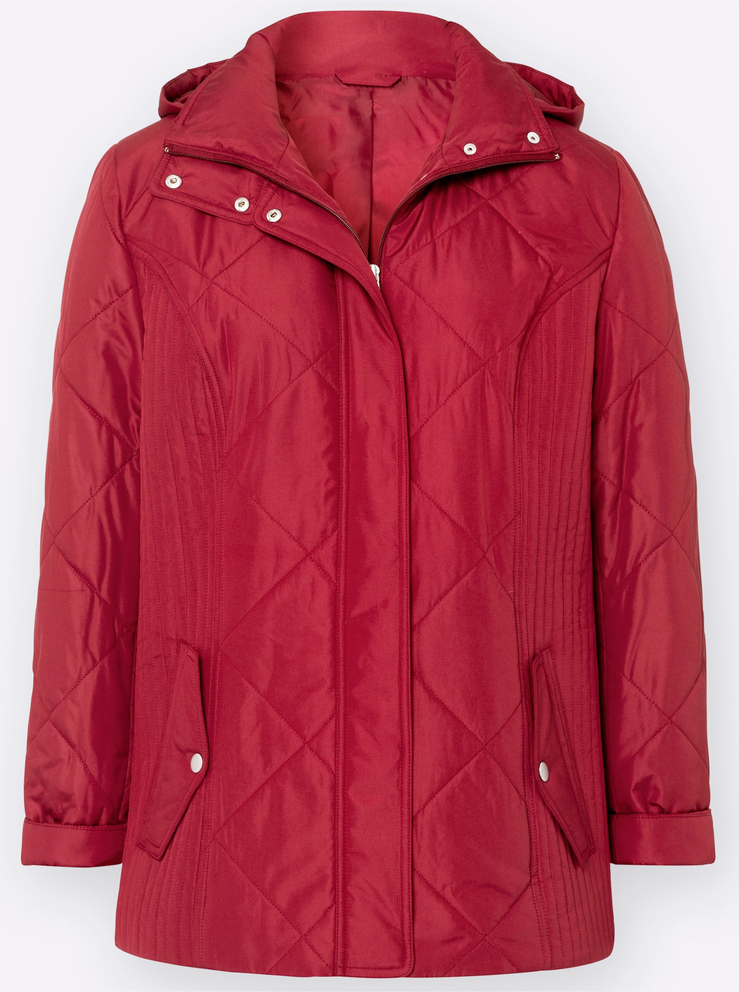 Sheego Jacke mit Rippbündchen als Windschutz