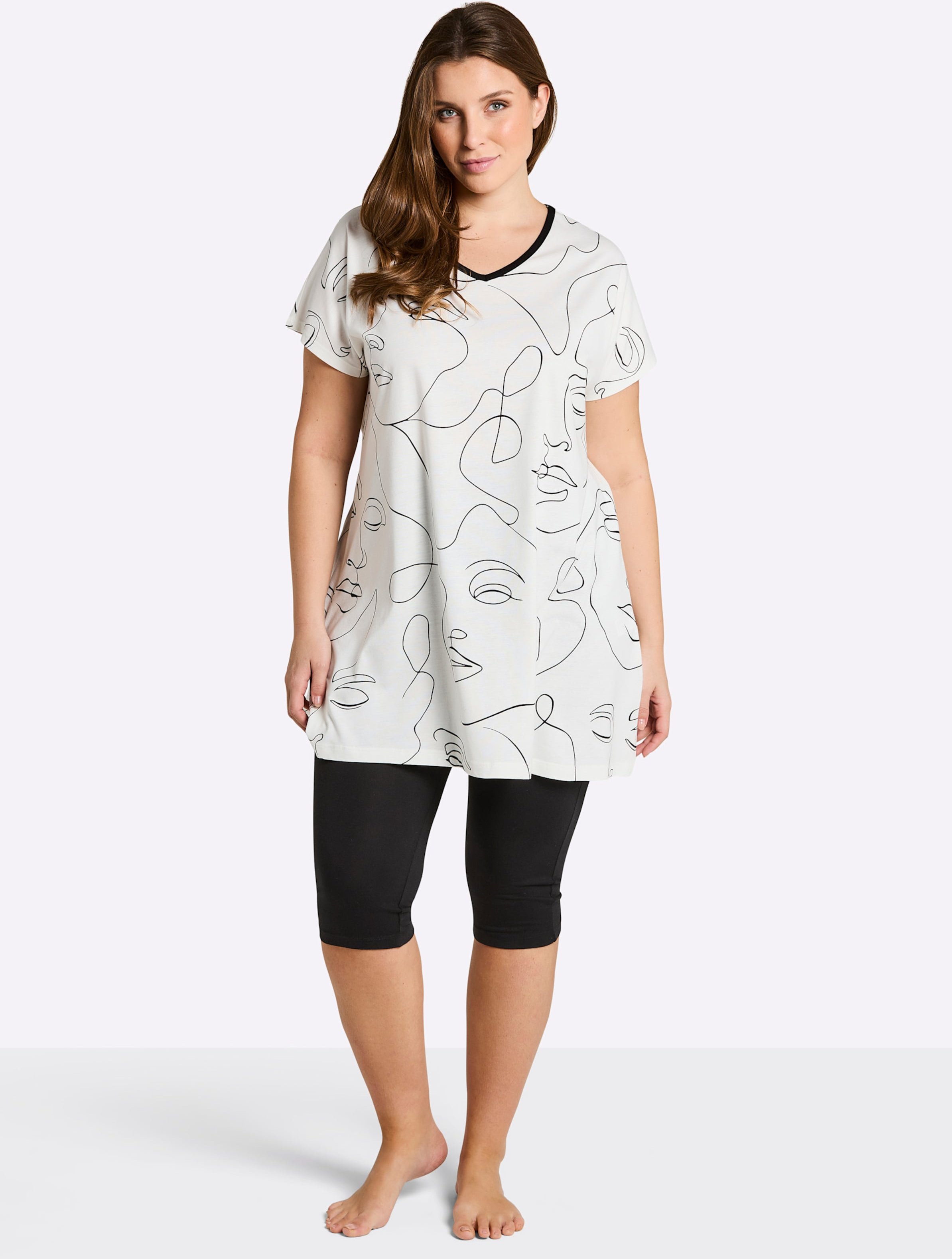 Thumbnail - Sheego Caprianzug mit Tunika-Oberteil