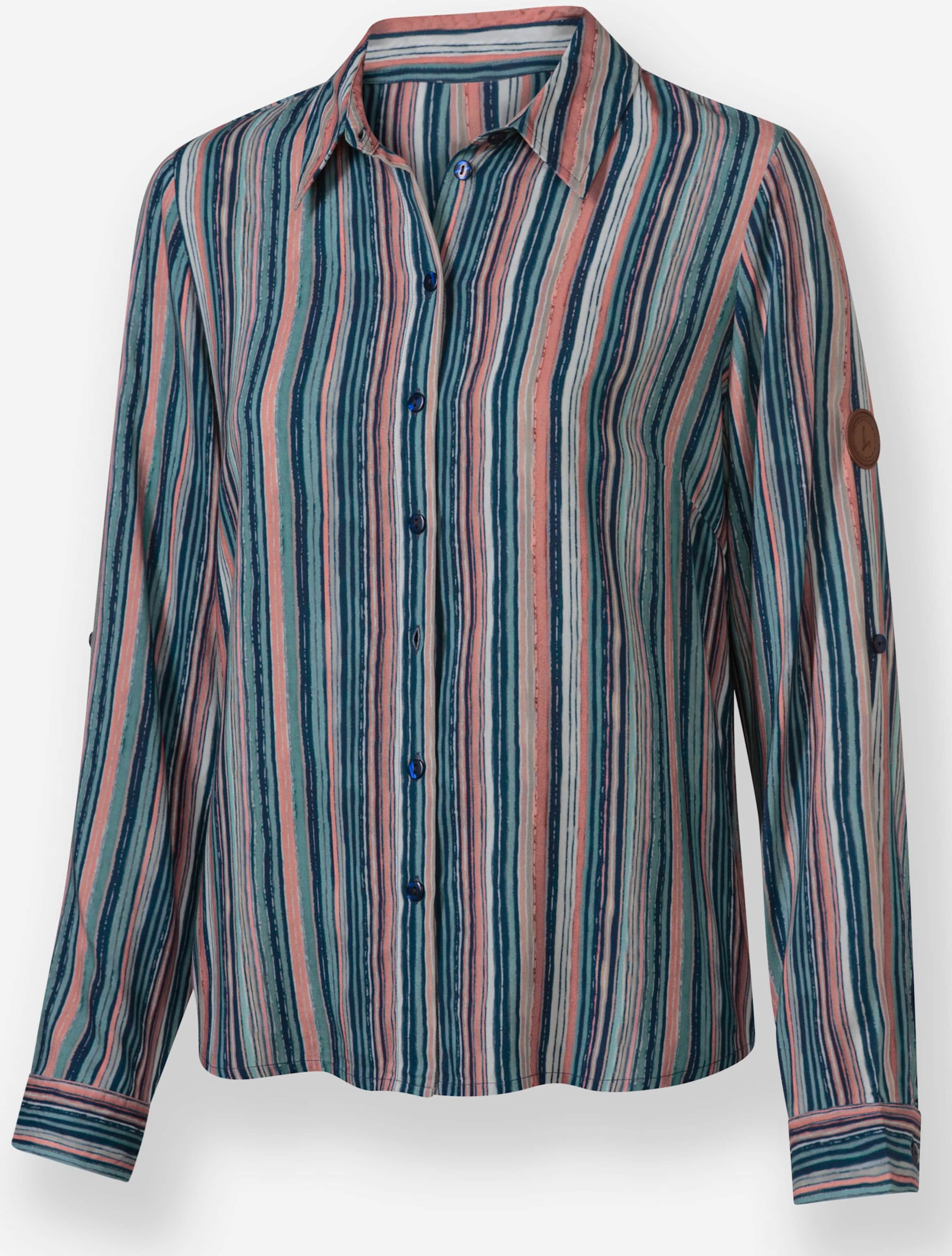 Sheego Gestreifte Bluse aus reiner Viskose