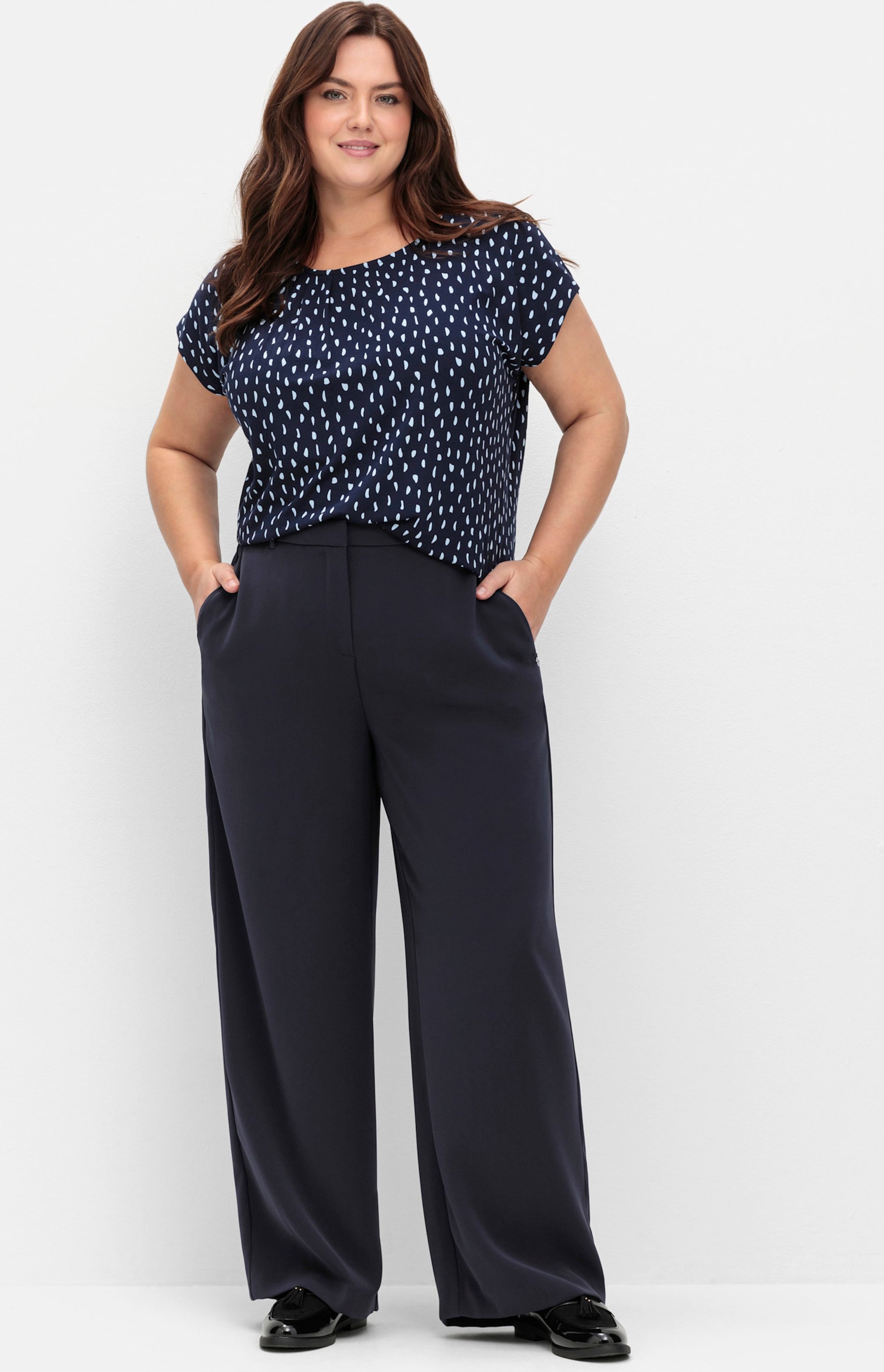 Sheego Hose in weiter Beinform