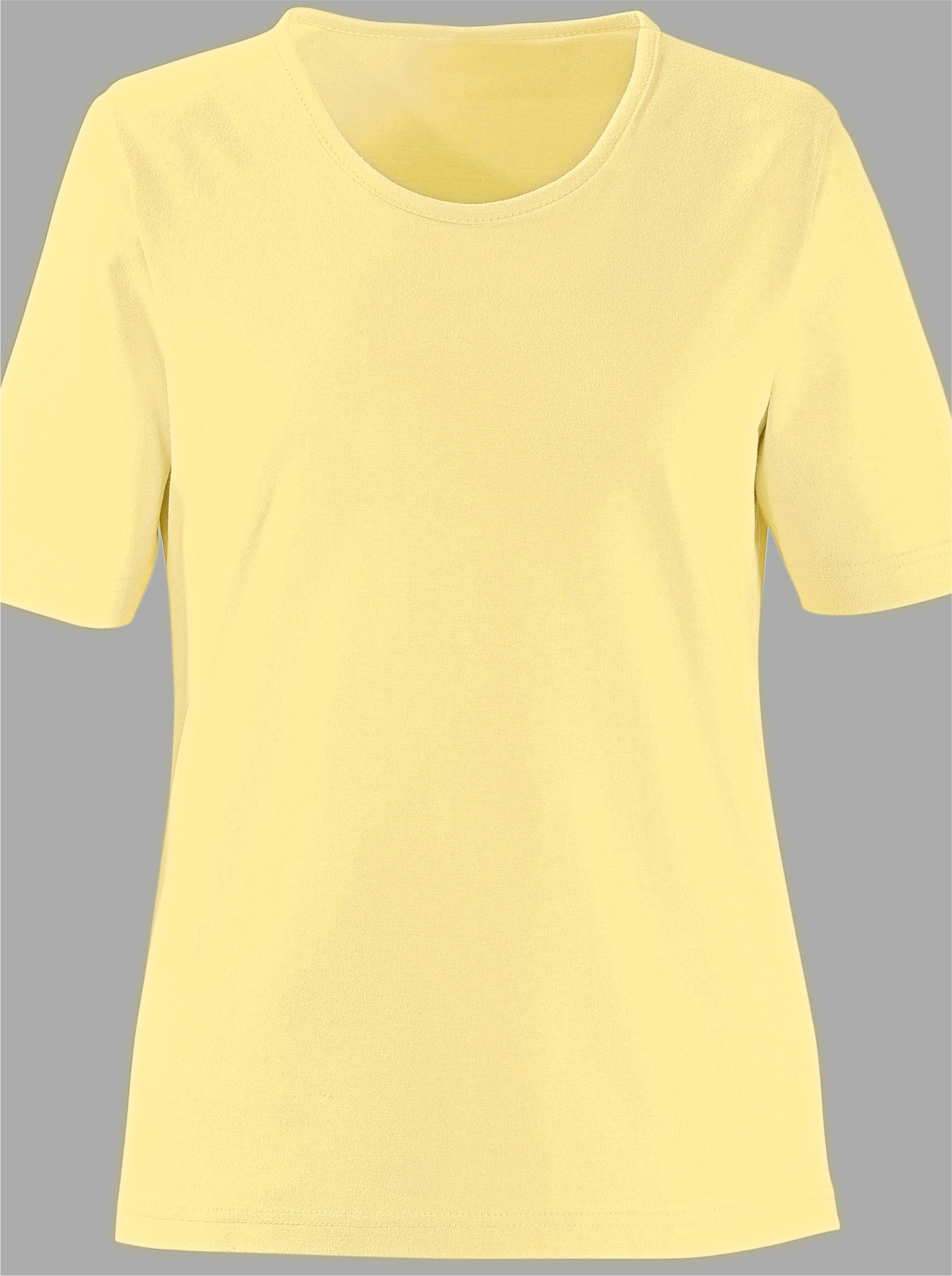 Sheego Rundhalsshirt in geradem Schnitt