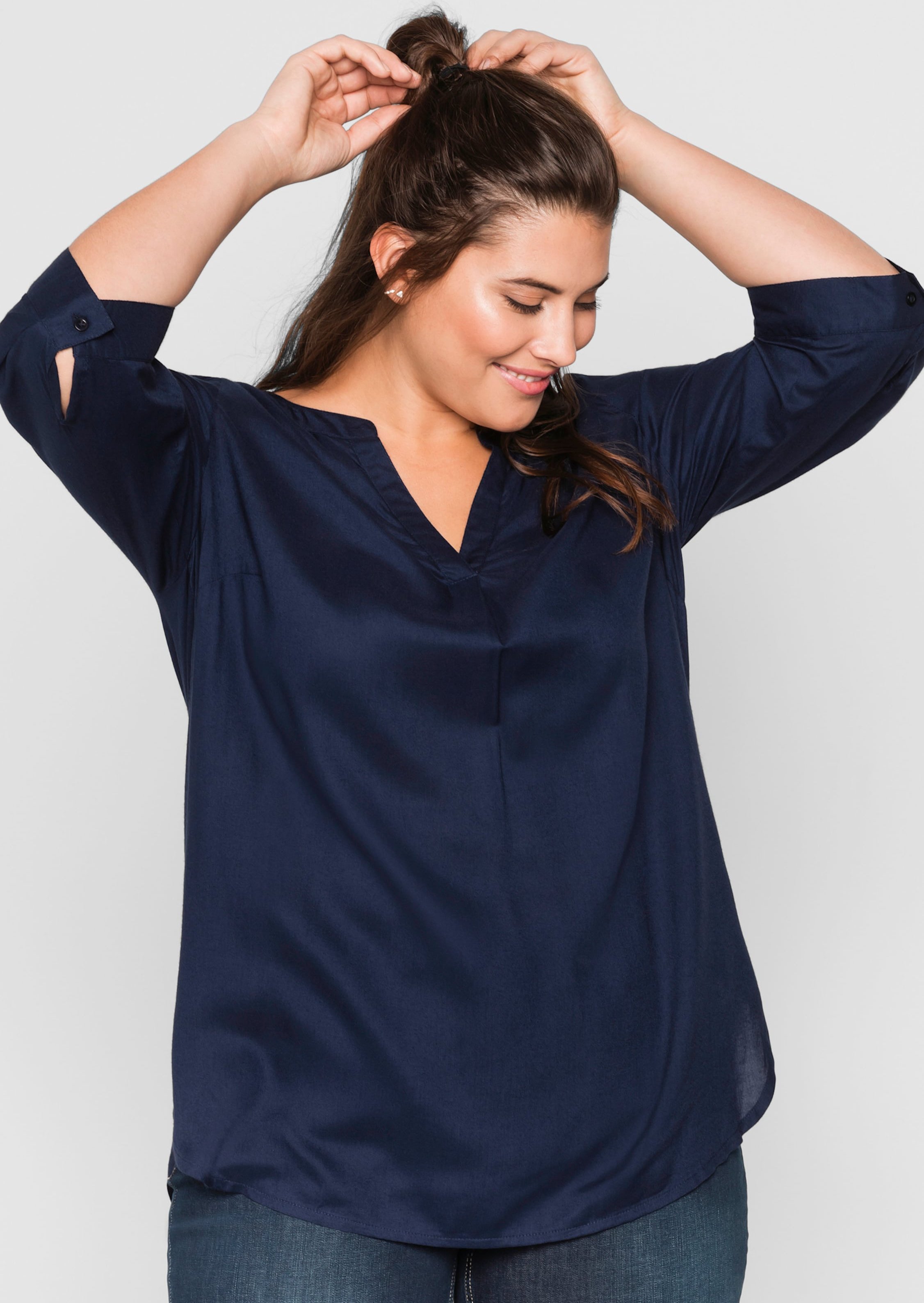 Sheego Tunika mit dekorativer Falte