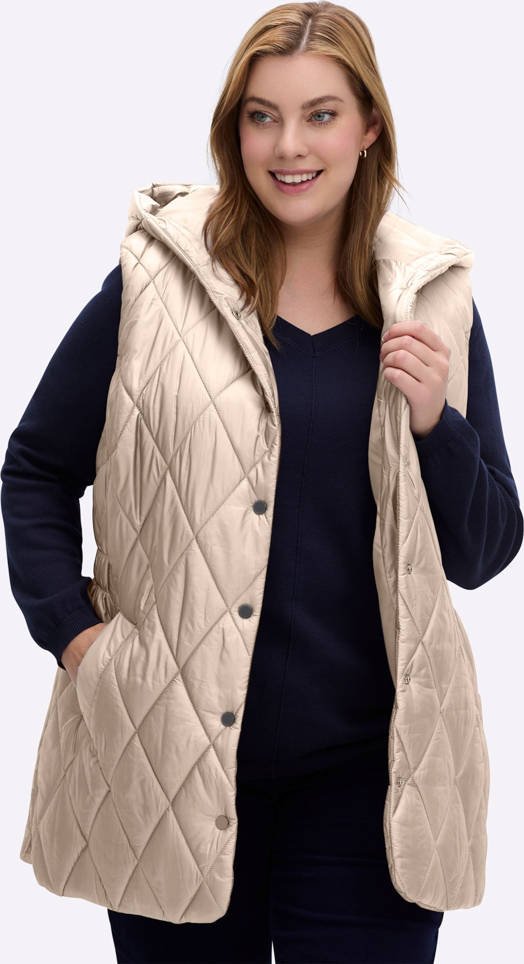 Thumbnail - Sheego Steppweste in Longform