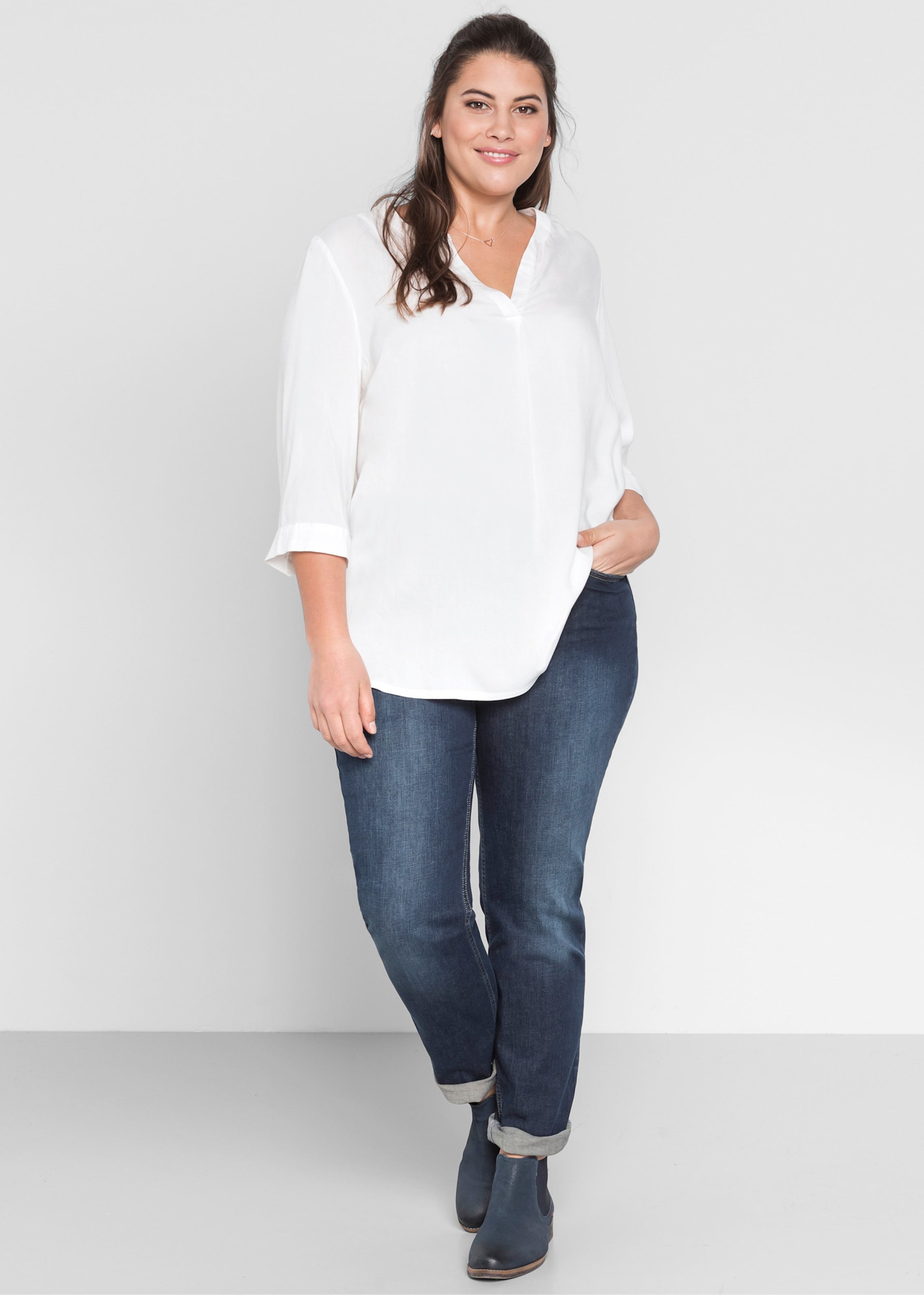 Sheego Tunika mit dekorativer Falte