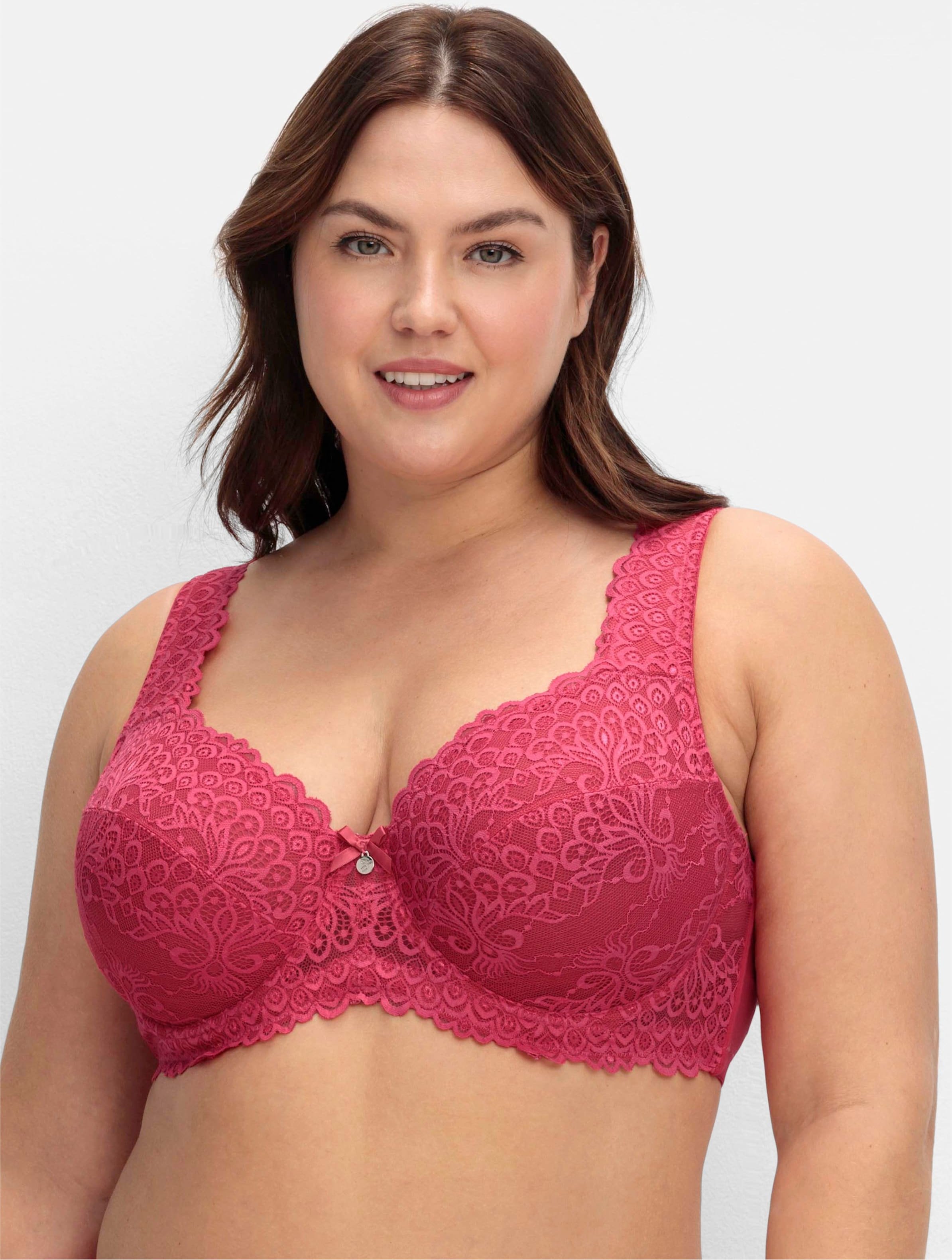 Sheego Bügel-BH mit floraler Spitze