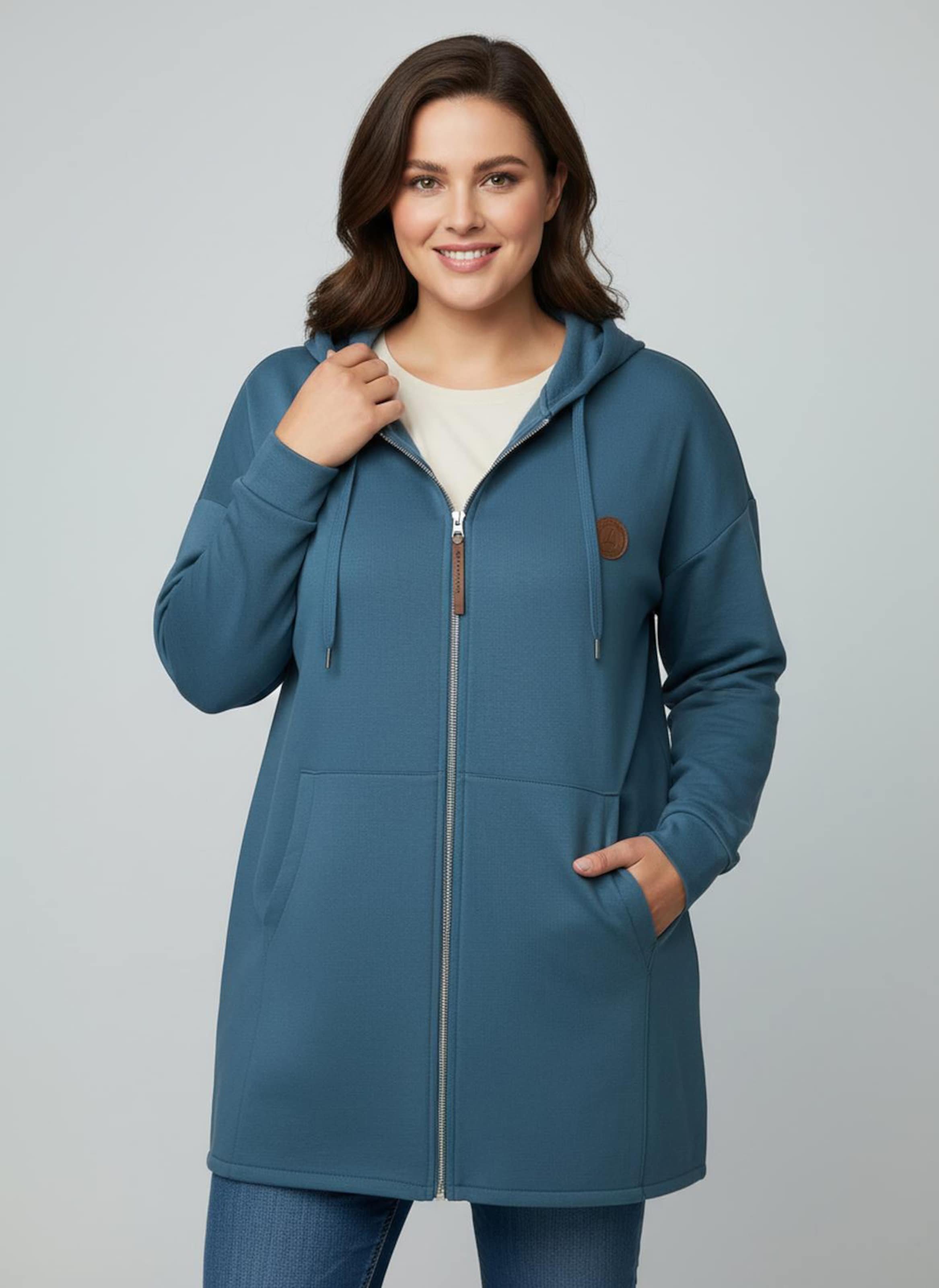 Thumbnail - Sheego Sweatjacke mit 2-Wege-Reißverschluss