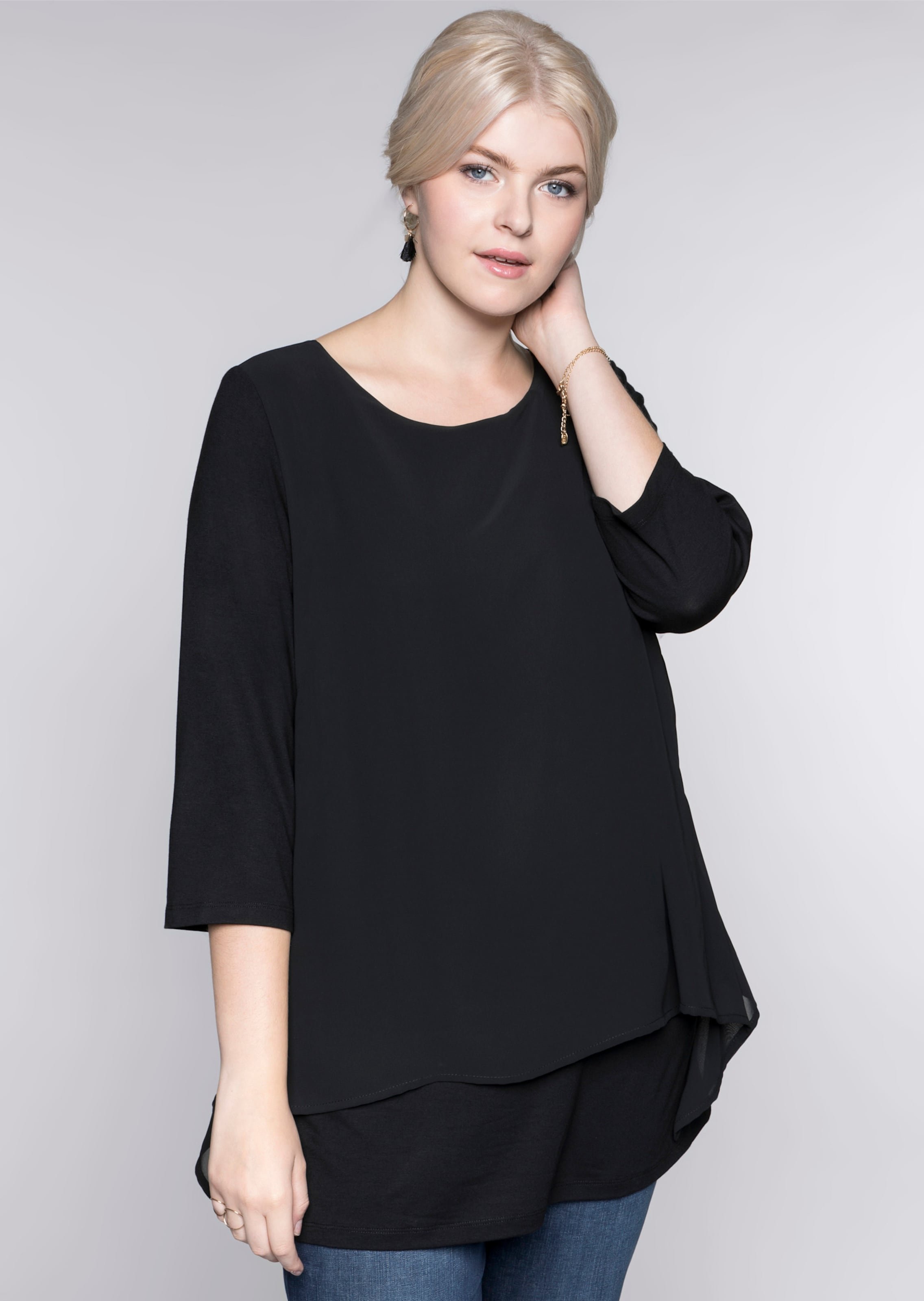 Sheego Blusenshirt mit Zipfelsaum