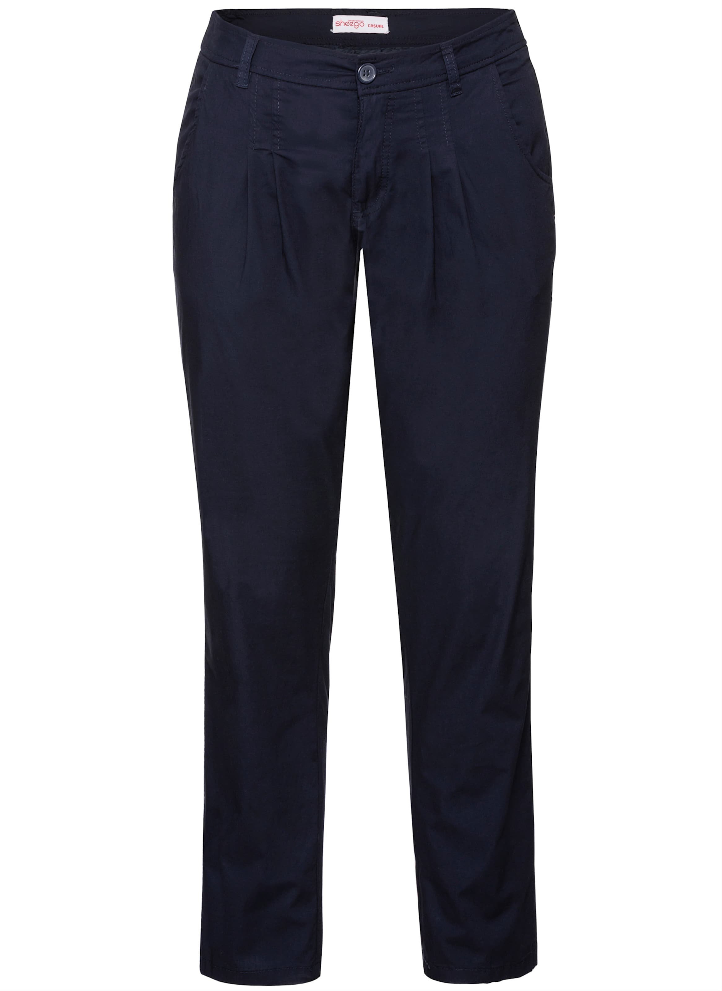 Sheego Chinohose mit Bundfalten