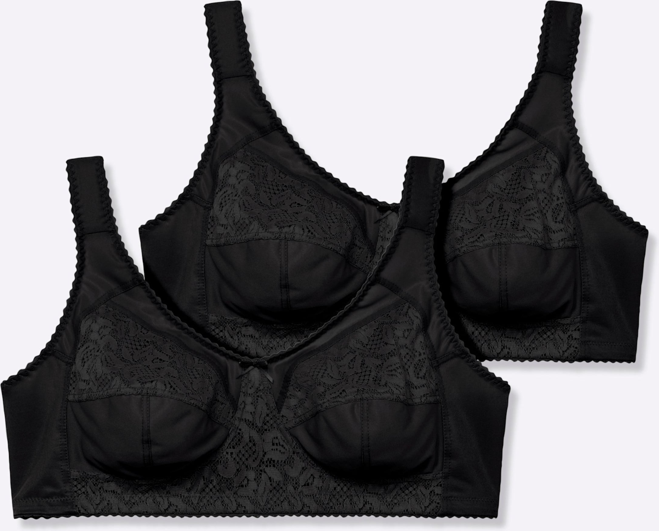 Sheego Entlastungs-BH ohne Bügel mit Stretch-Spitze