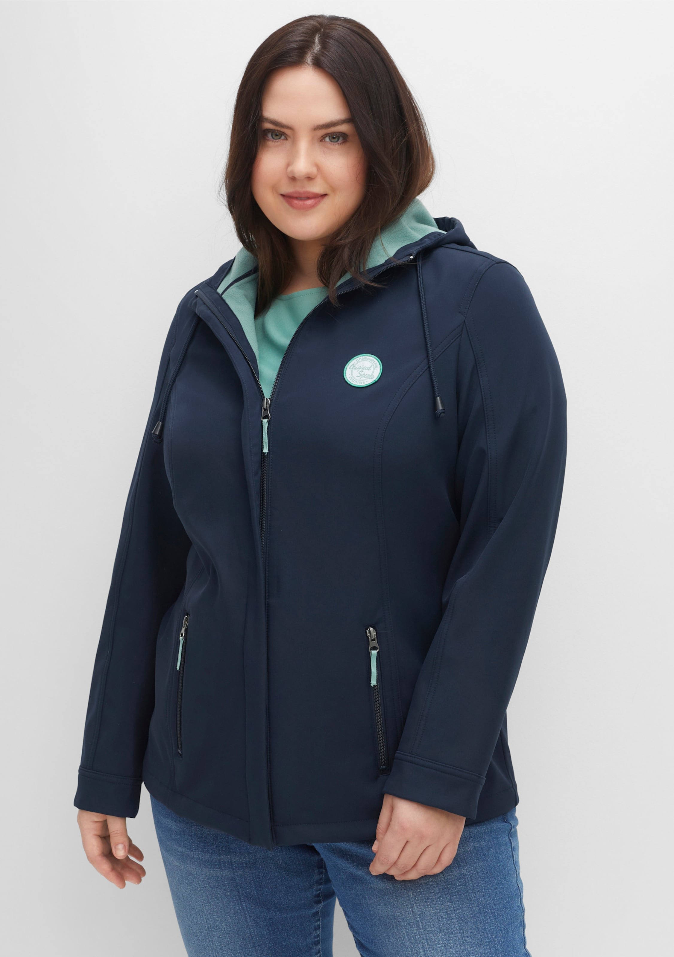 Sheego Softshelljacke mit Fleece-Innenseite