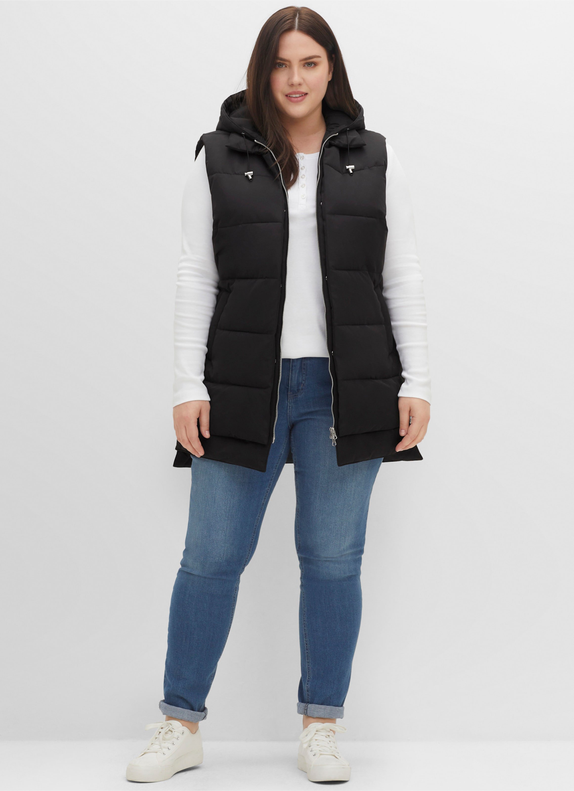 Sheego Steppweste im Lagenlook