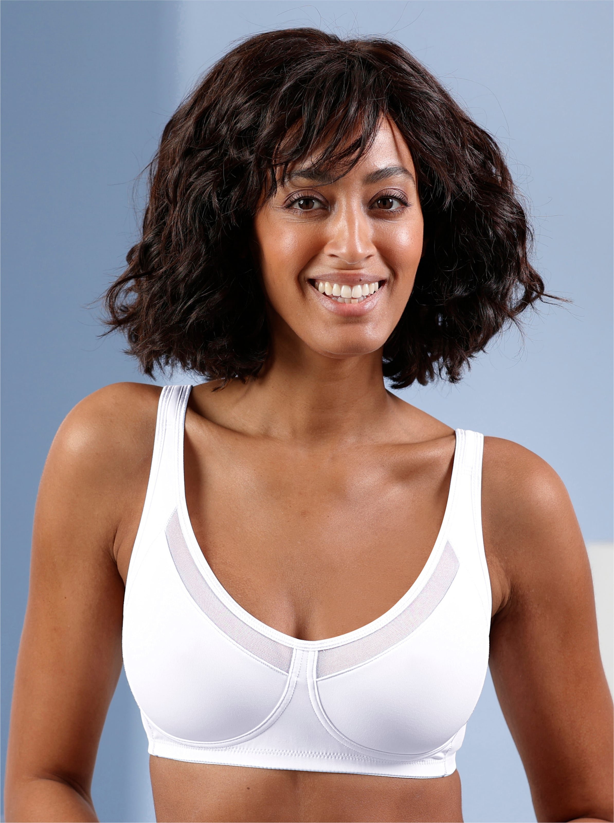 Sheego Entlastungs-BH ohne Bügel mit wattierten Trägern