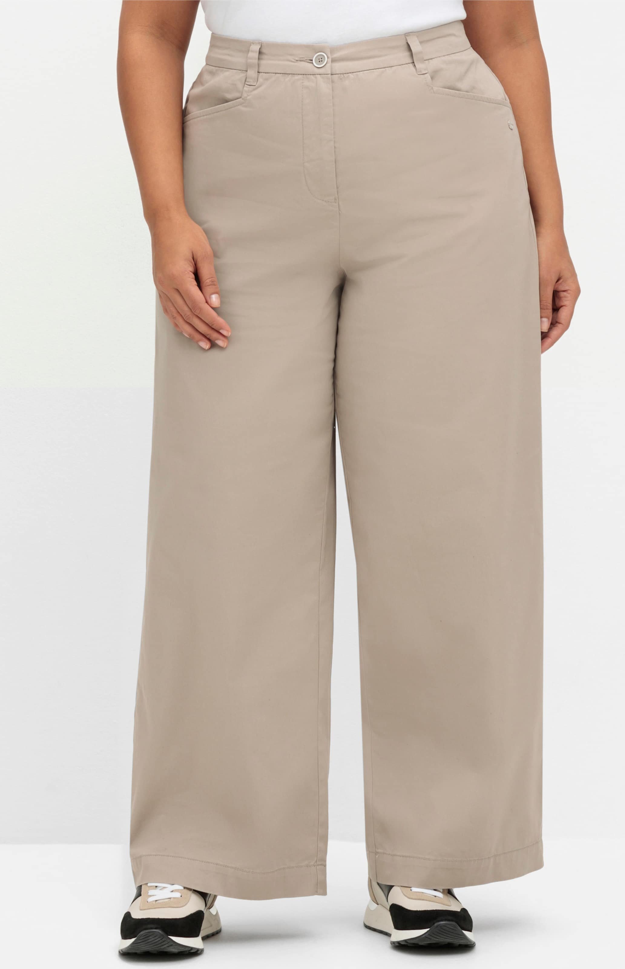 Sheego Chinohose mit weitem Bein