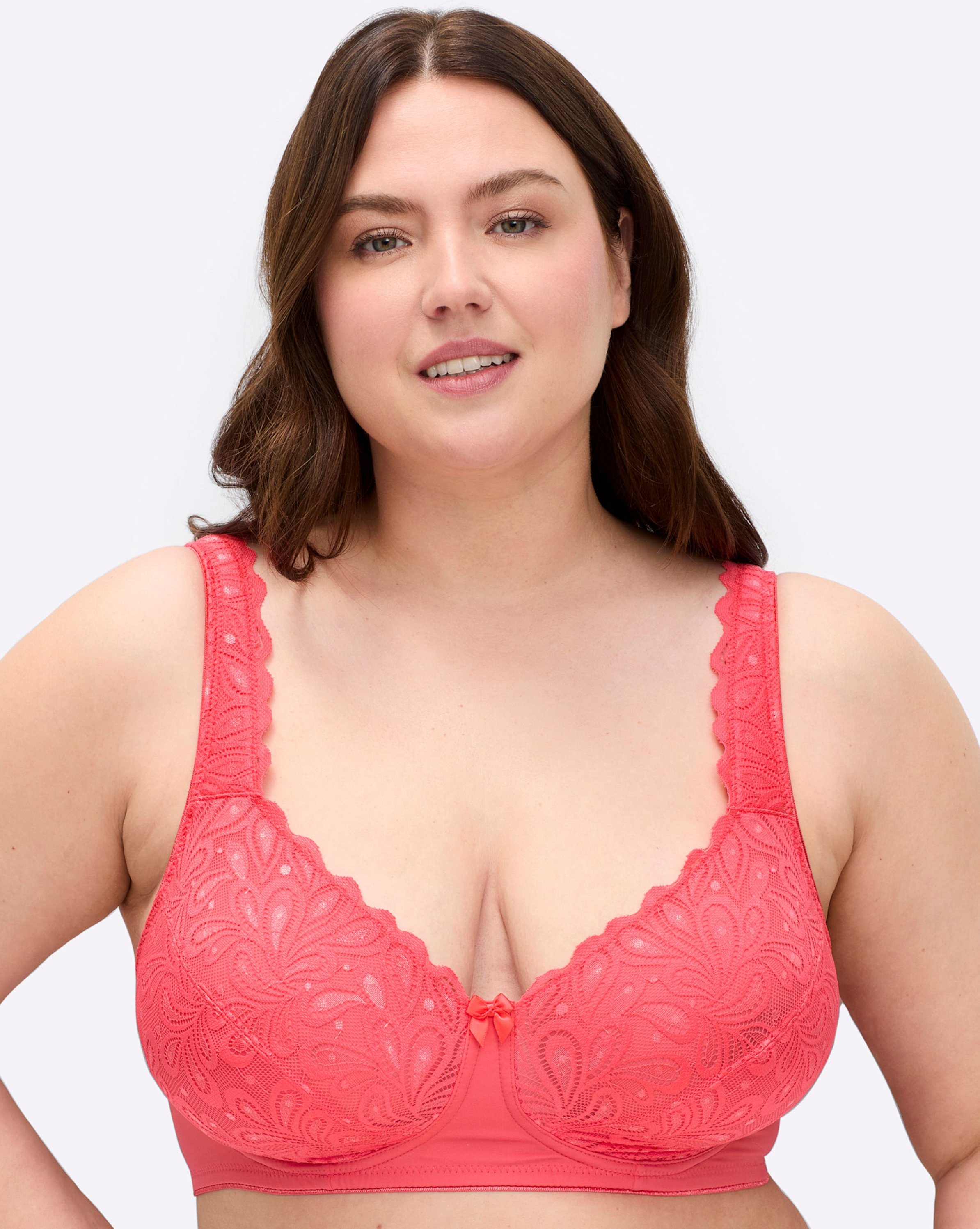 Sheego Komfort-BH ohne Bügel mit Spitzen-Verzierung