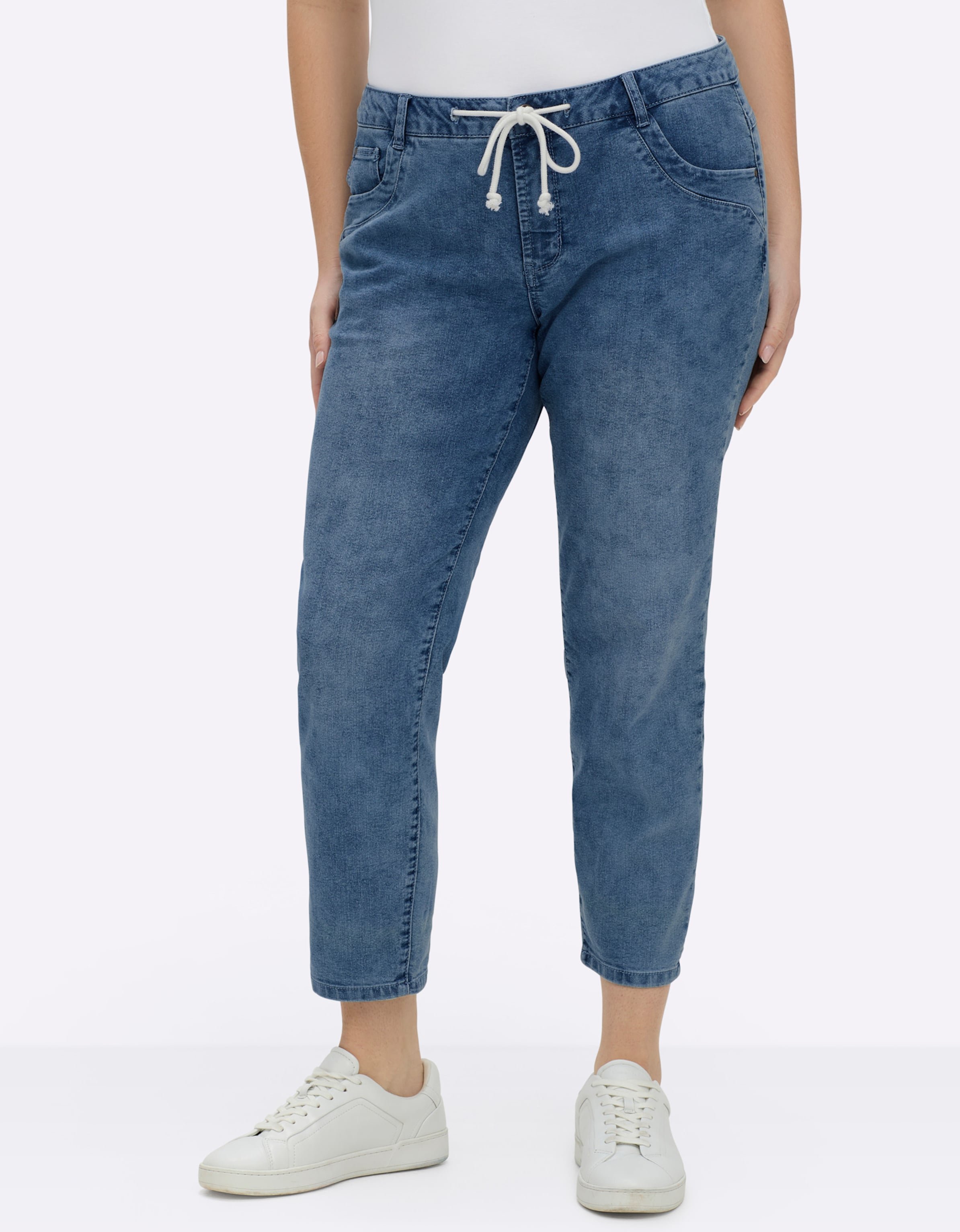 Sheego 5-Pocket-Jeans in knöchellanger Schnittform