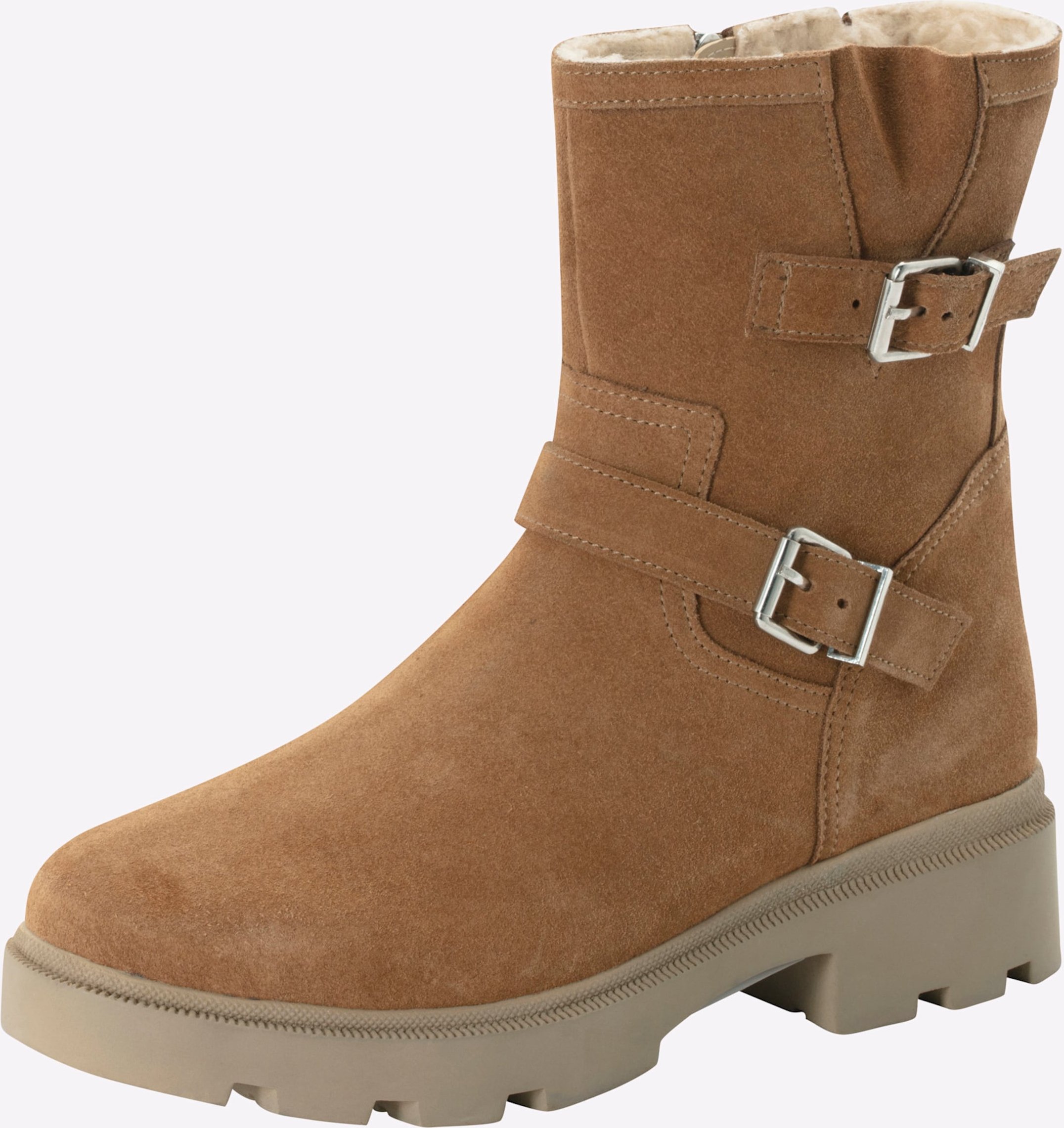 Sheego Stiefelette mit Bändern und Schnallen