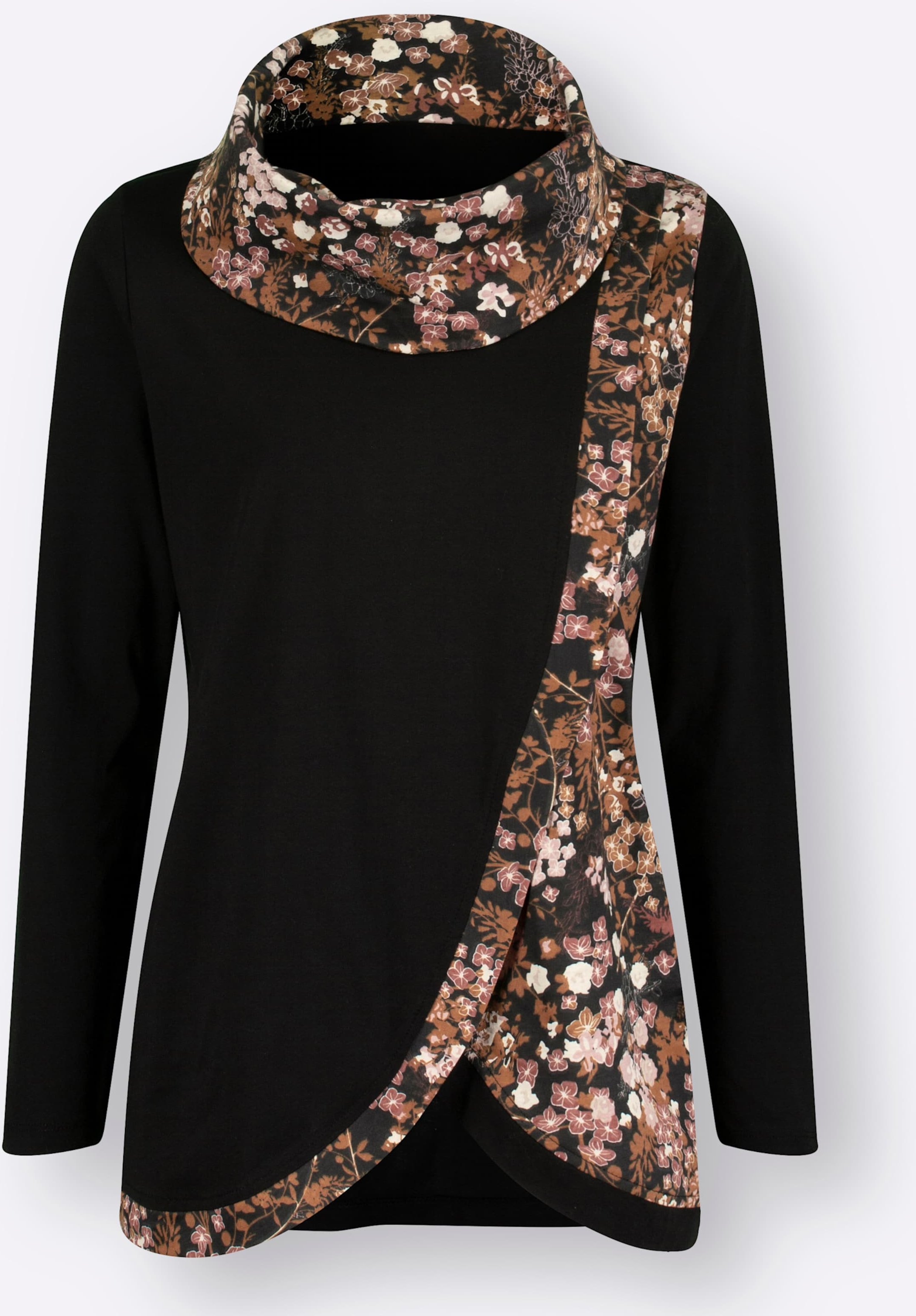 Sheego Longshirt mit floralem Druck