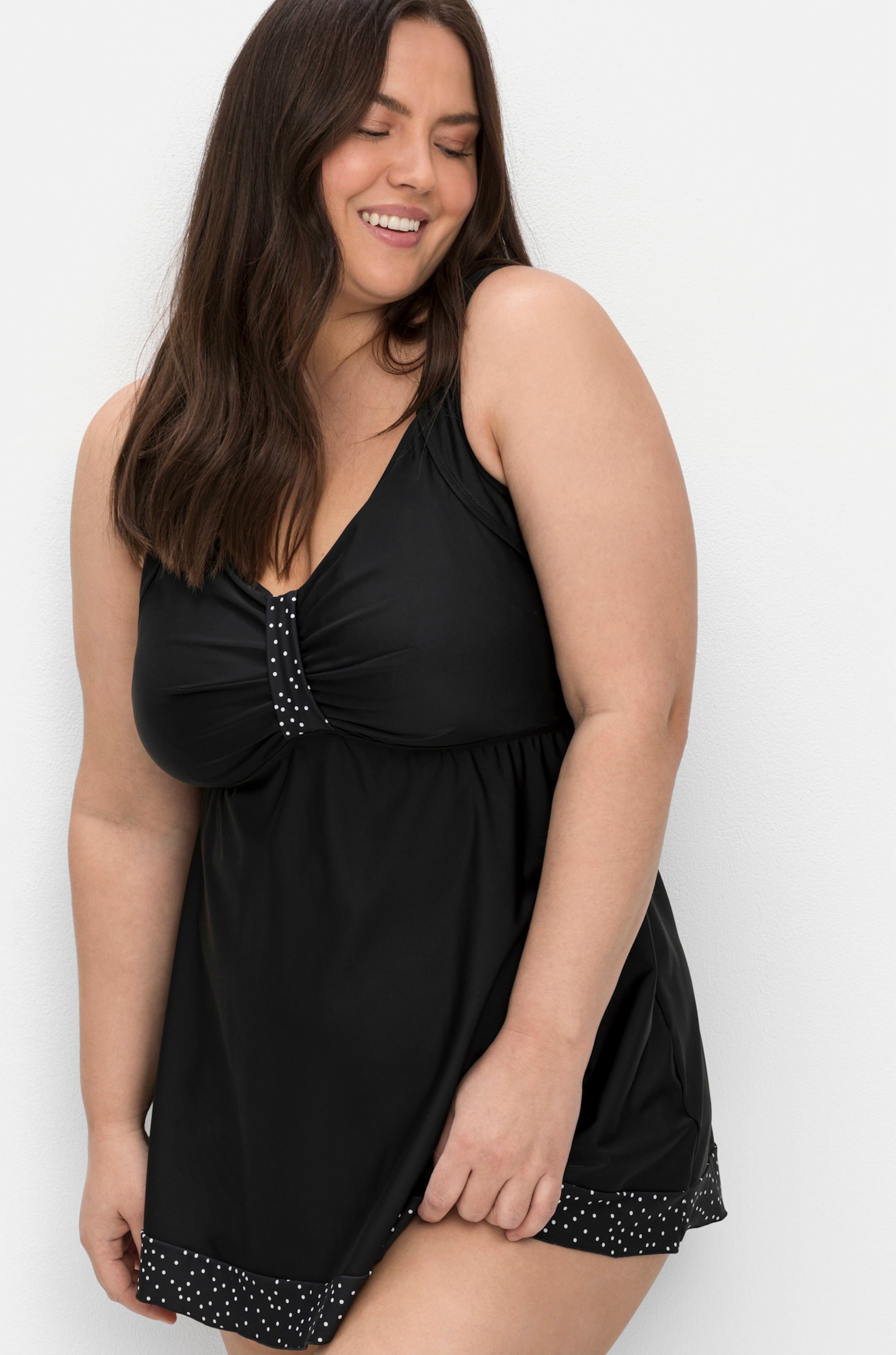 Sheego Tankini-Oberteil mit Pünktchenprint