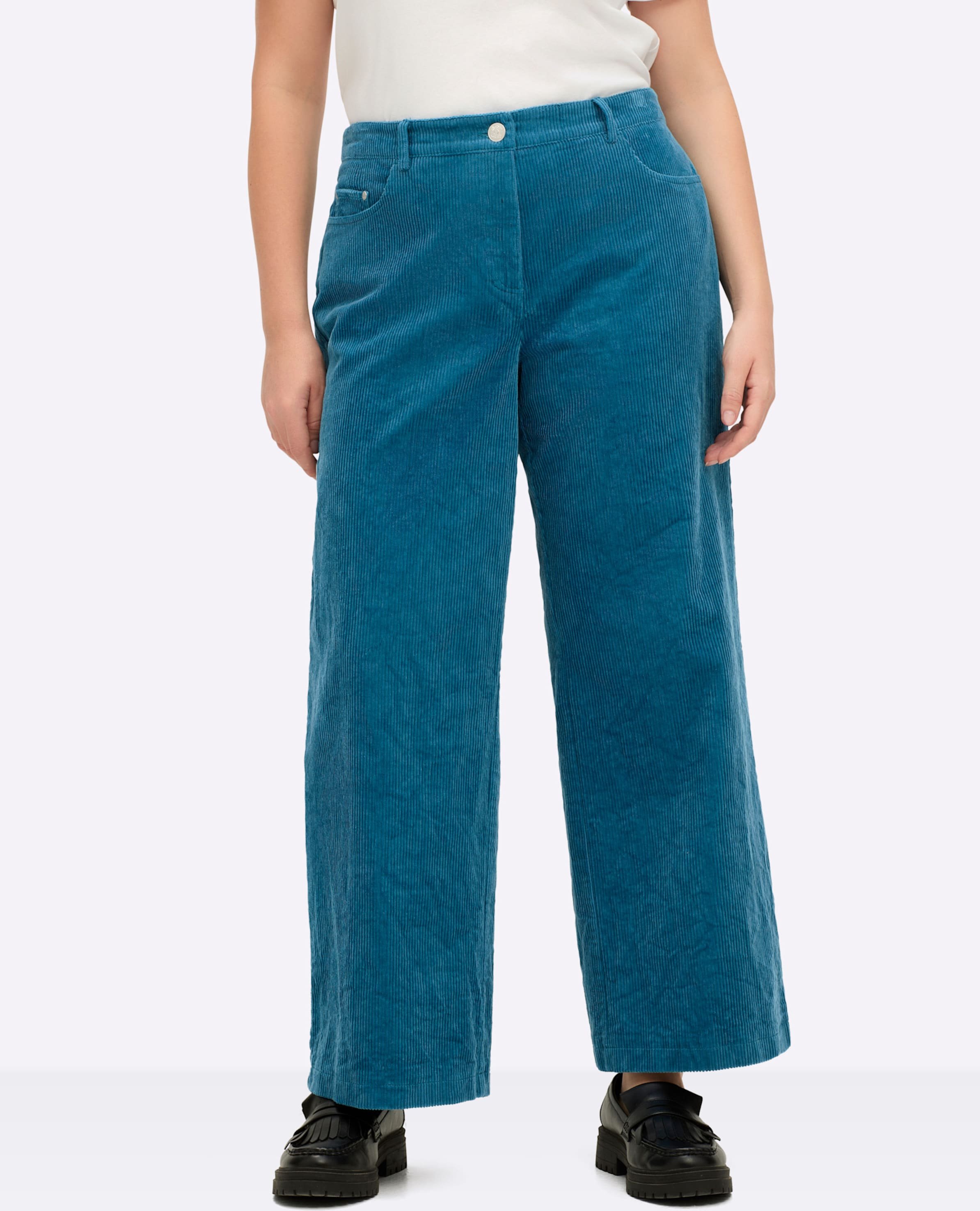 Sheego Cordhose mit weitem Bein