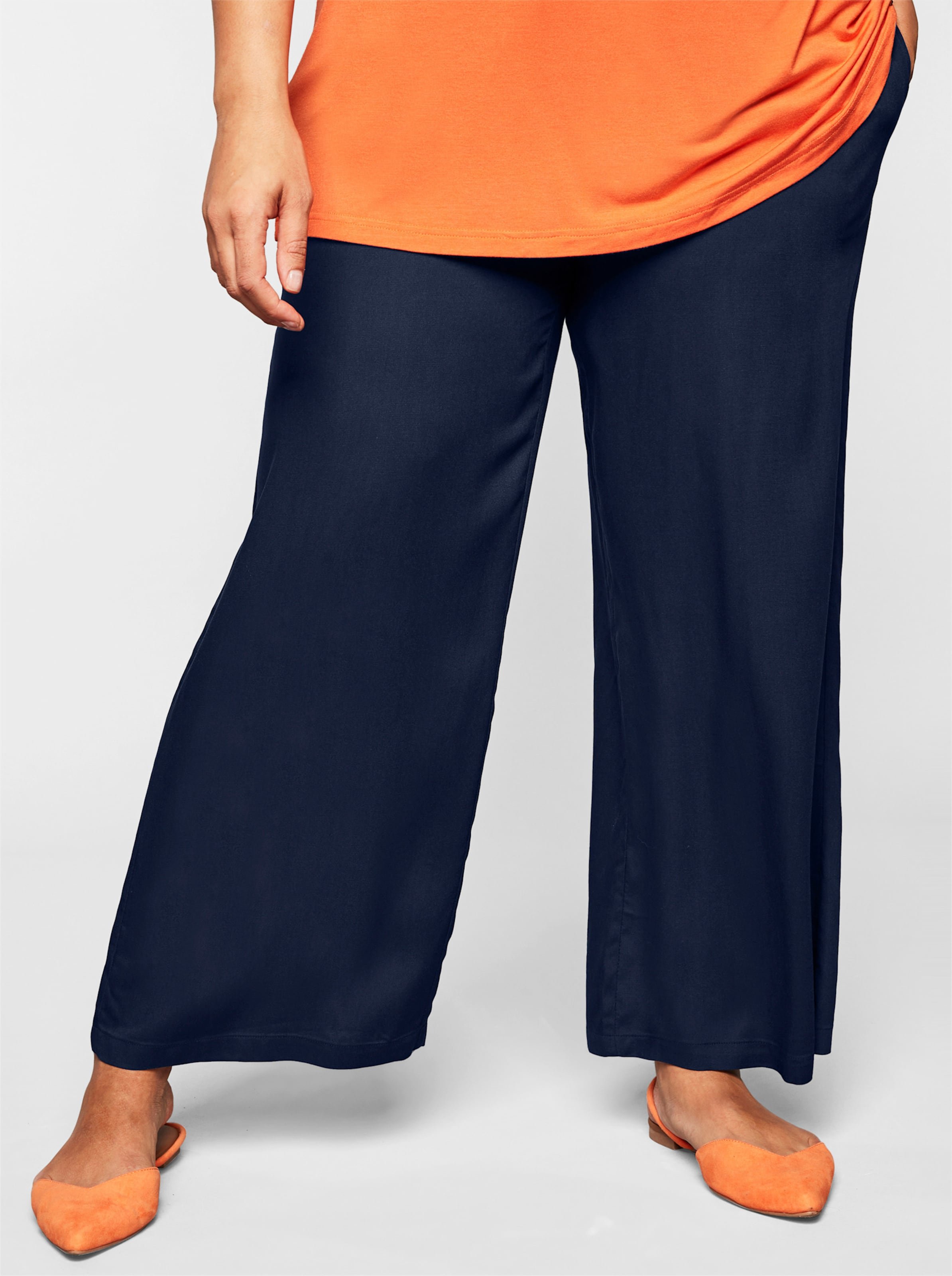 Sheego Schlupfhose mit weitem Bein