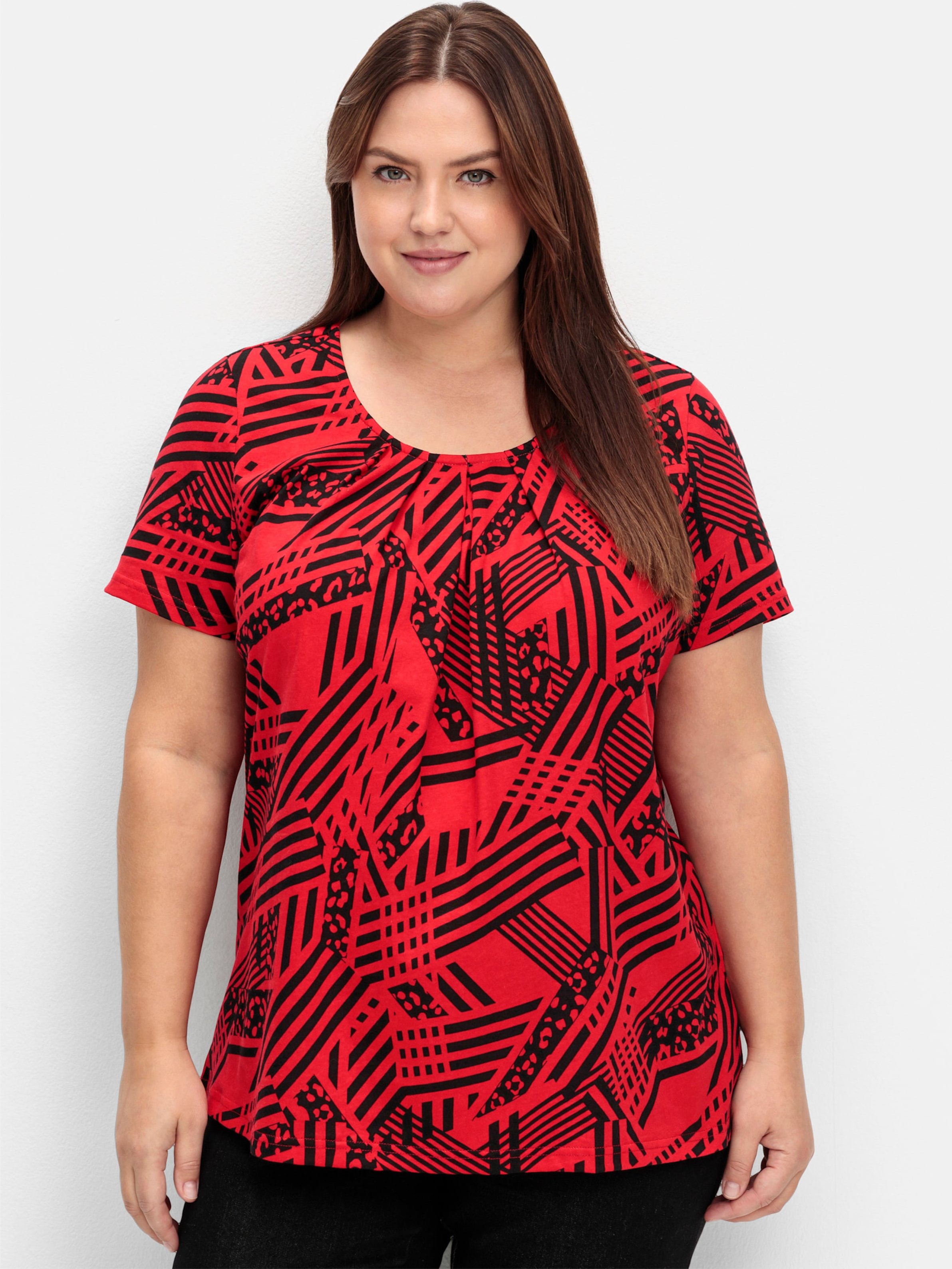 Thumbnail - Sheego Longshirt in A-Form mit Falten