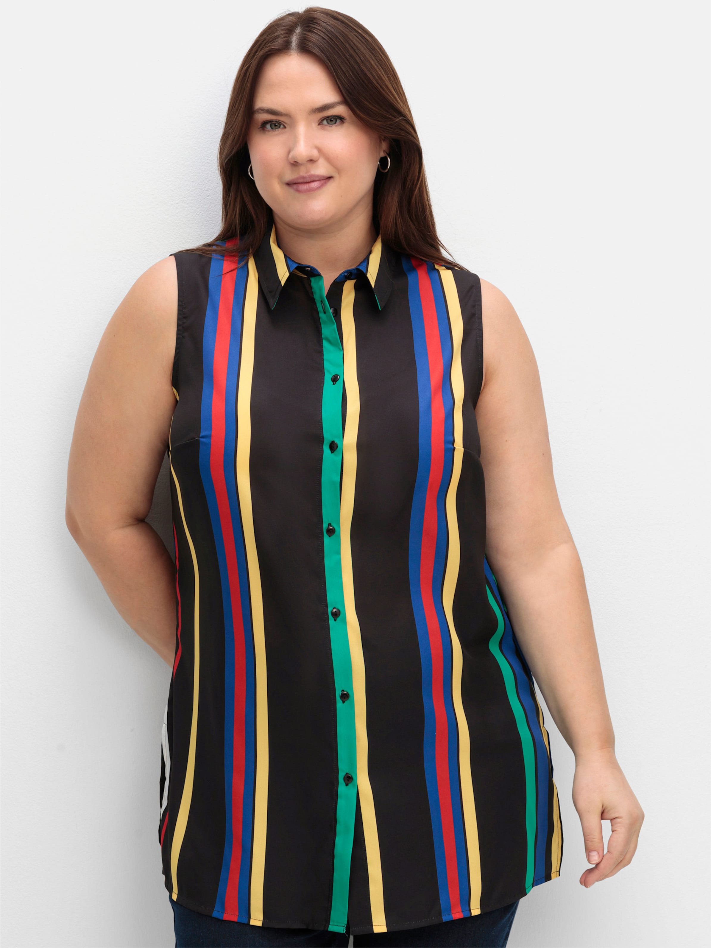 Thumbnail - Sheego Blusentop in längerer Form, gestreift