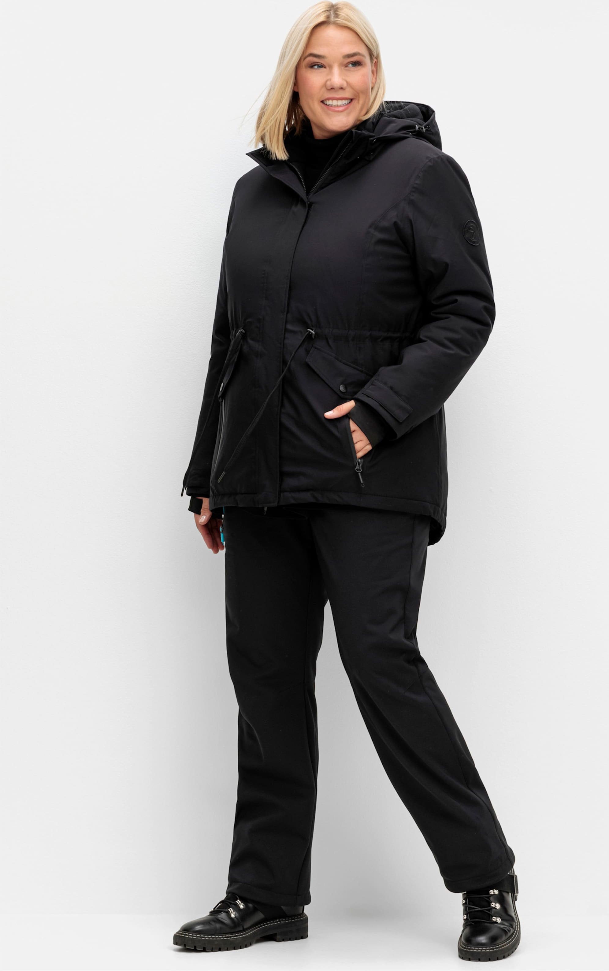 Sheego Outdoorjacke mit abnehmbarer Kapuze