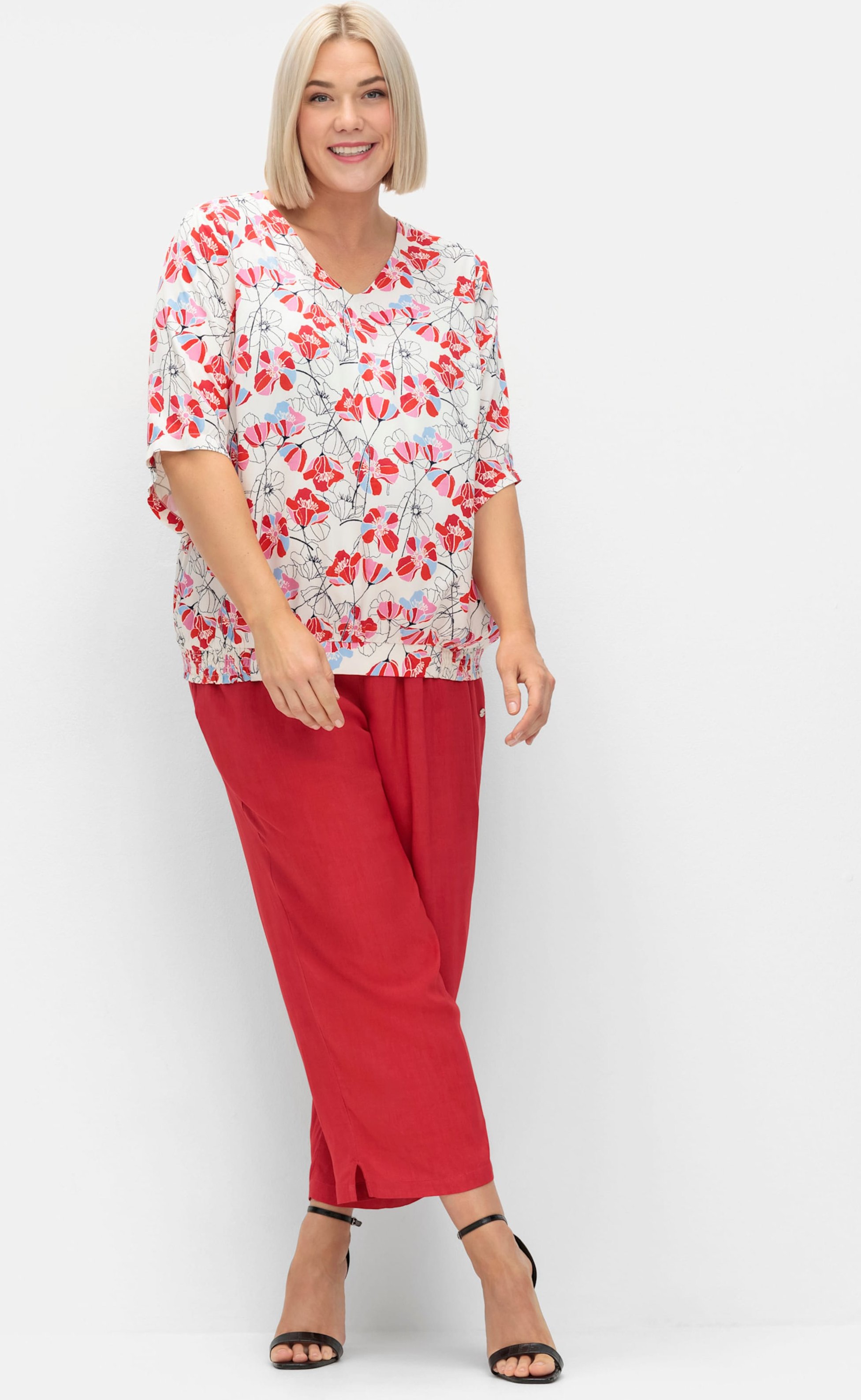 Sheego Tunika mit weiten Flügelärmeln