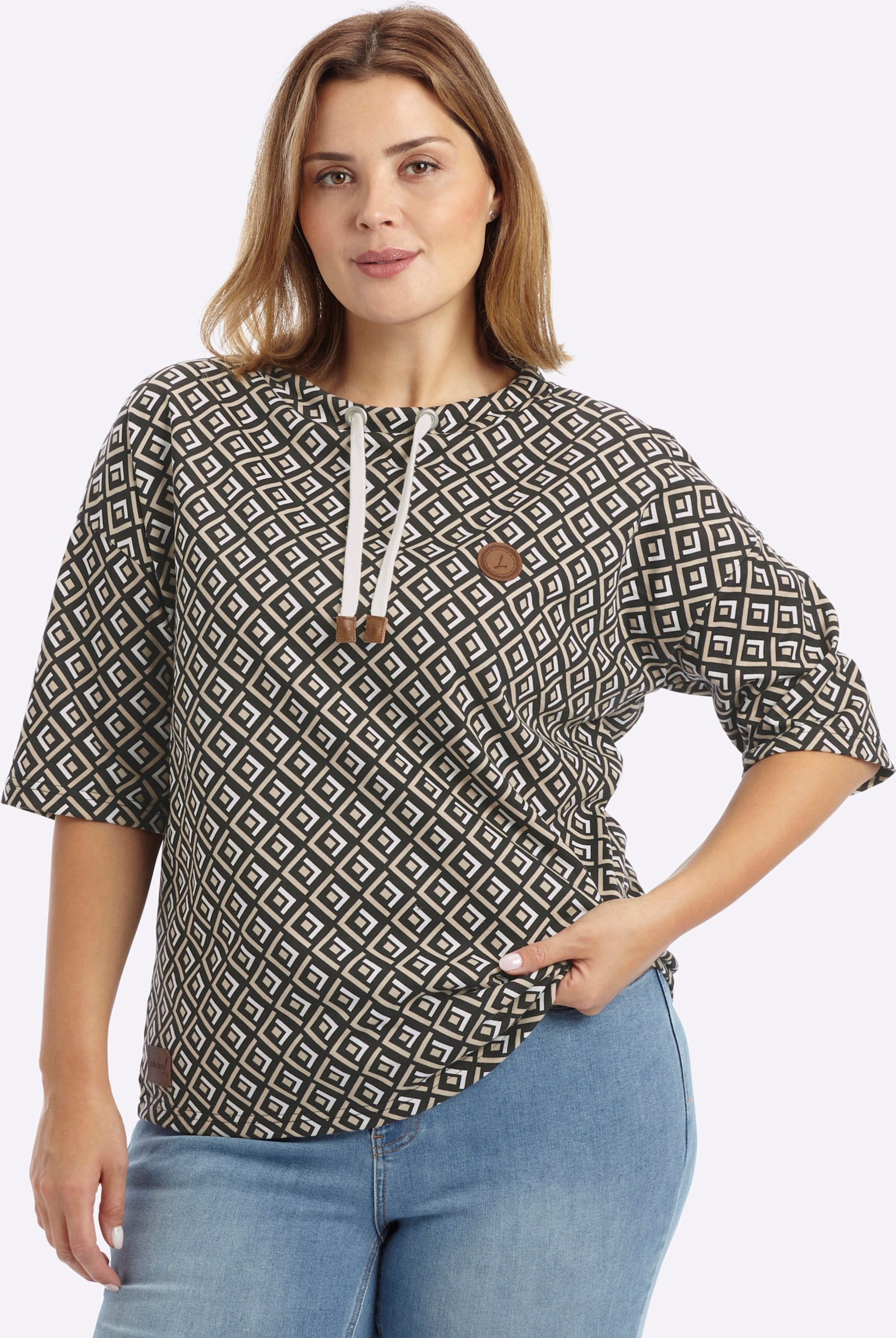 Sheego Sweatshirt im Druckmuster