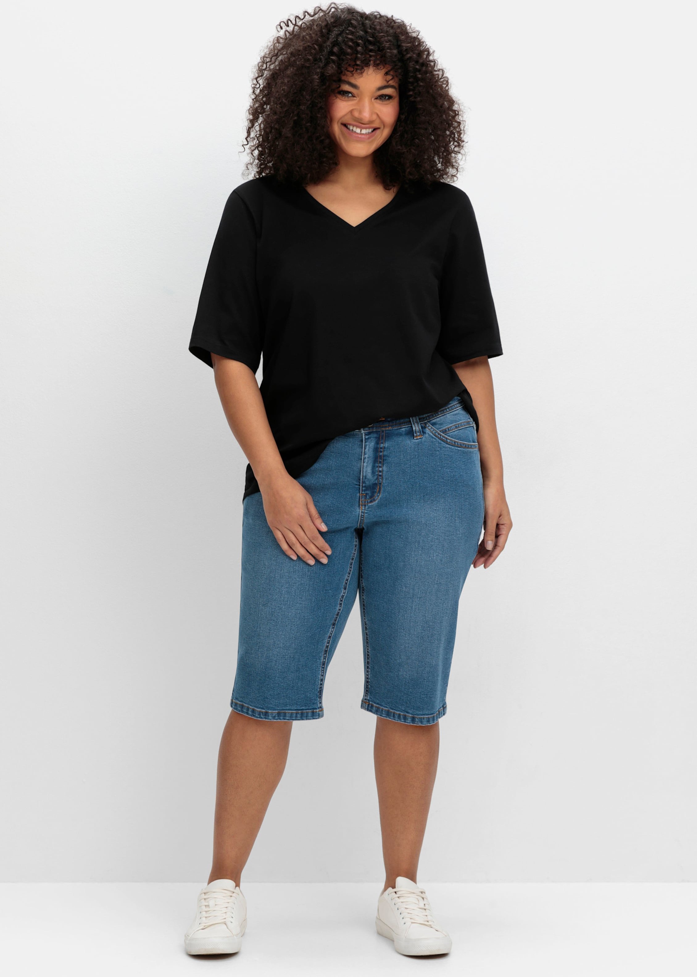 Thumbnail - Sheego Jeansbermudas im Curvy-Schnitt VERENA