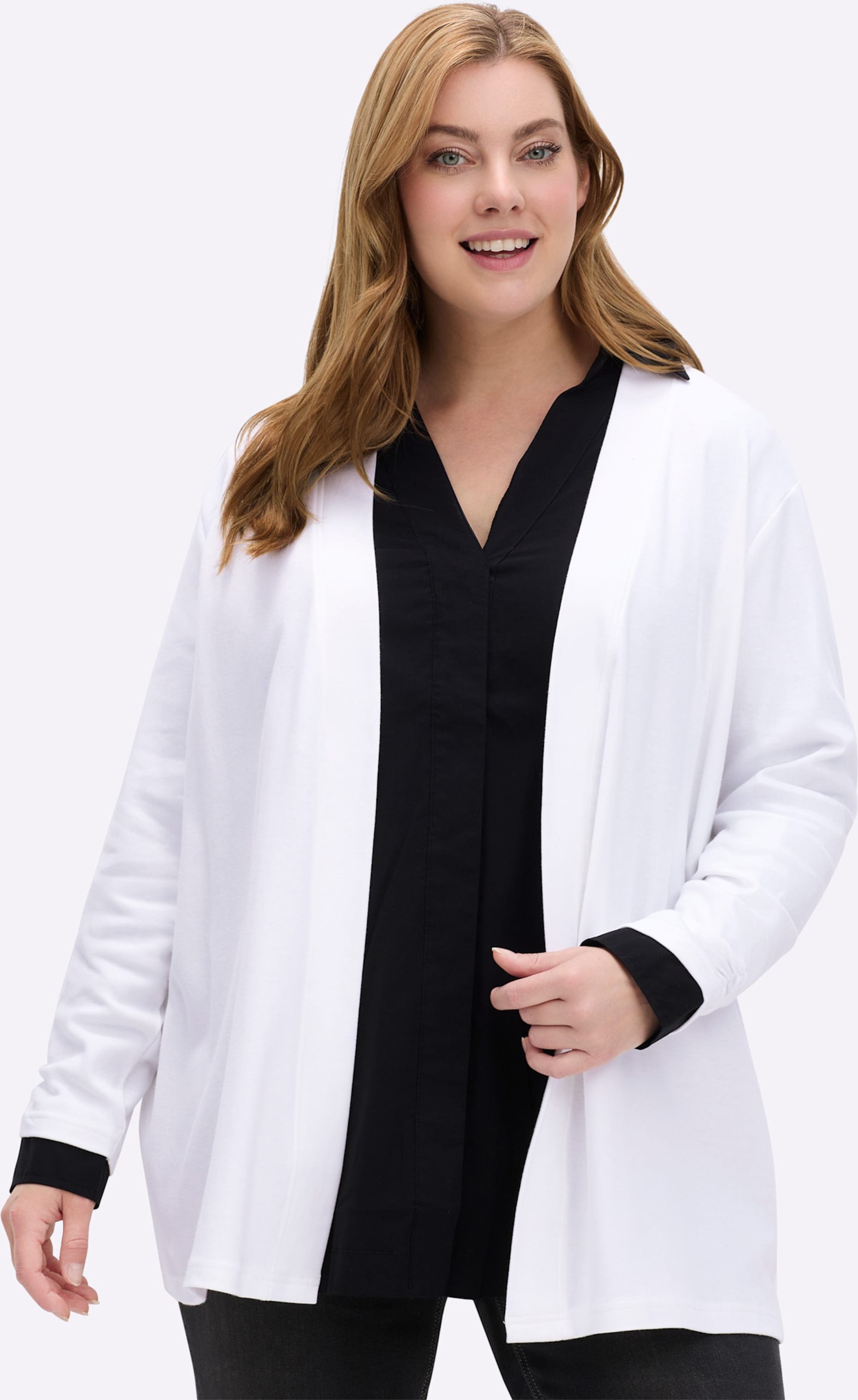 Thumbnail - Sheego Shirtjacke mit Ärmel-Raffungen