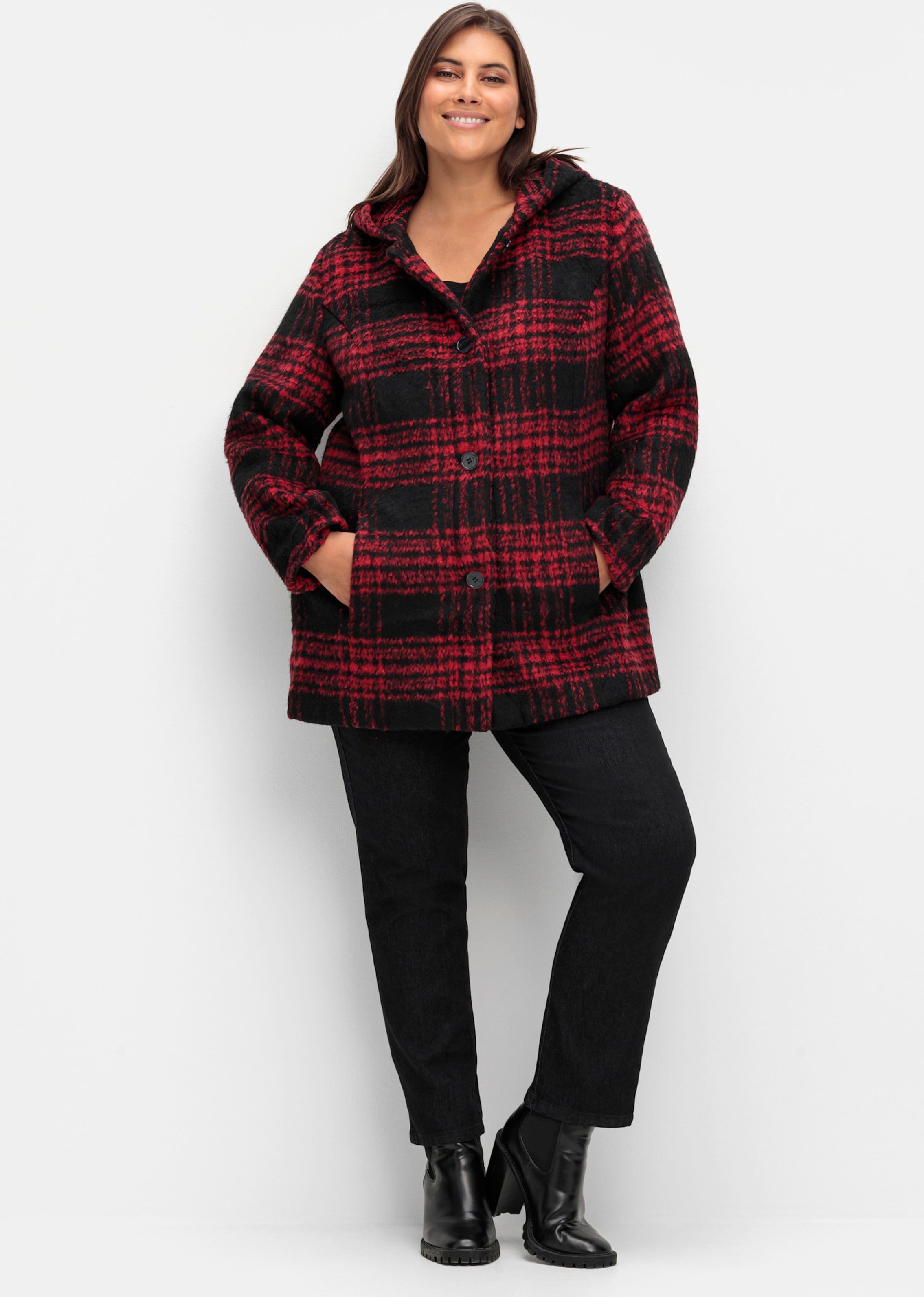 Thumbnail - Sheego Outdoorjacke in schmeichelnder Longform