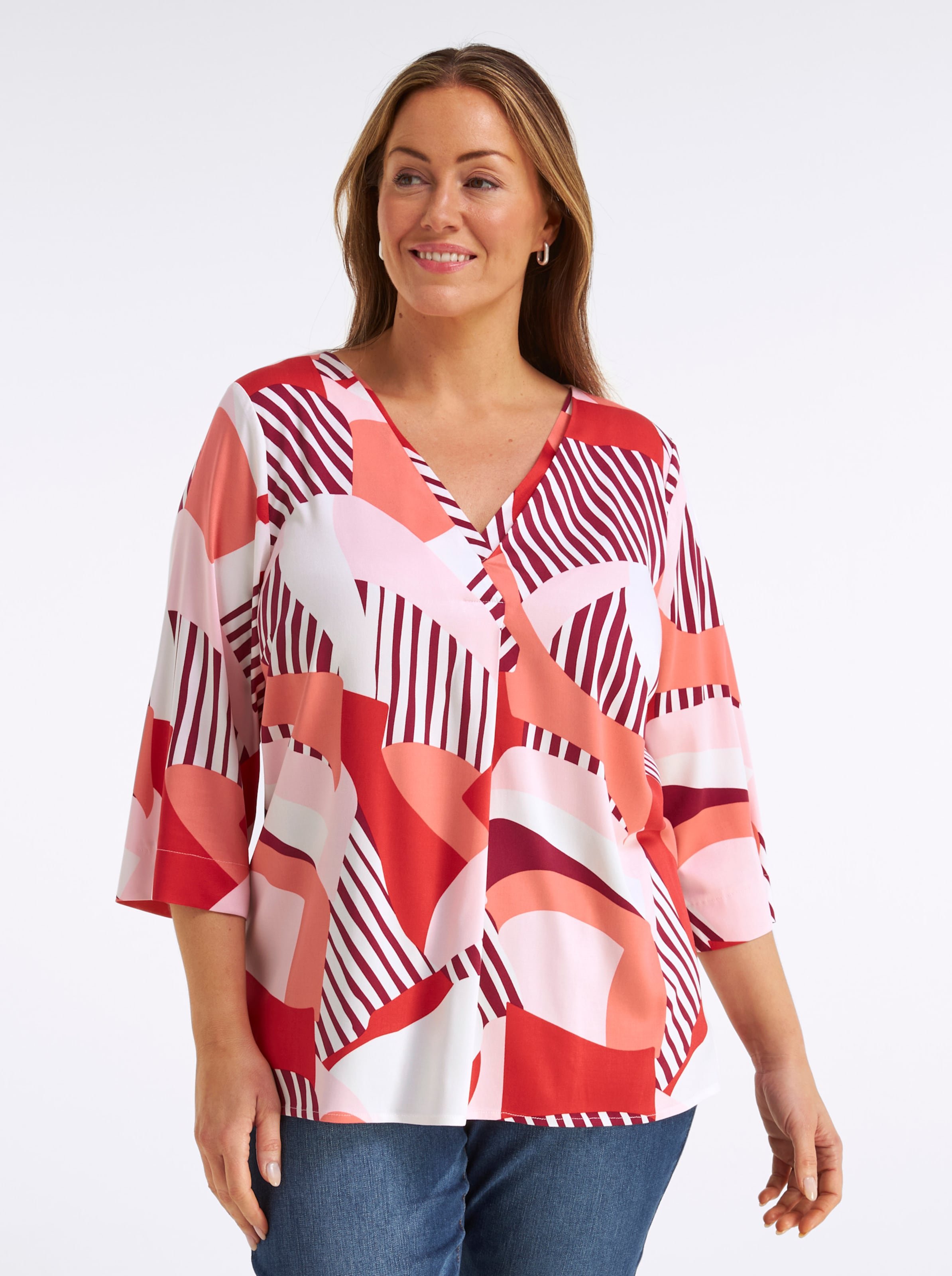 Sheego Tunika mit grafischem Alloverprint