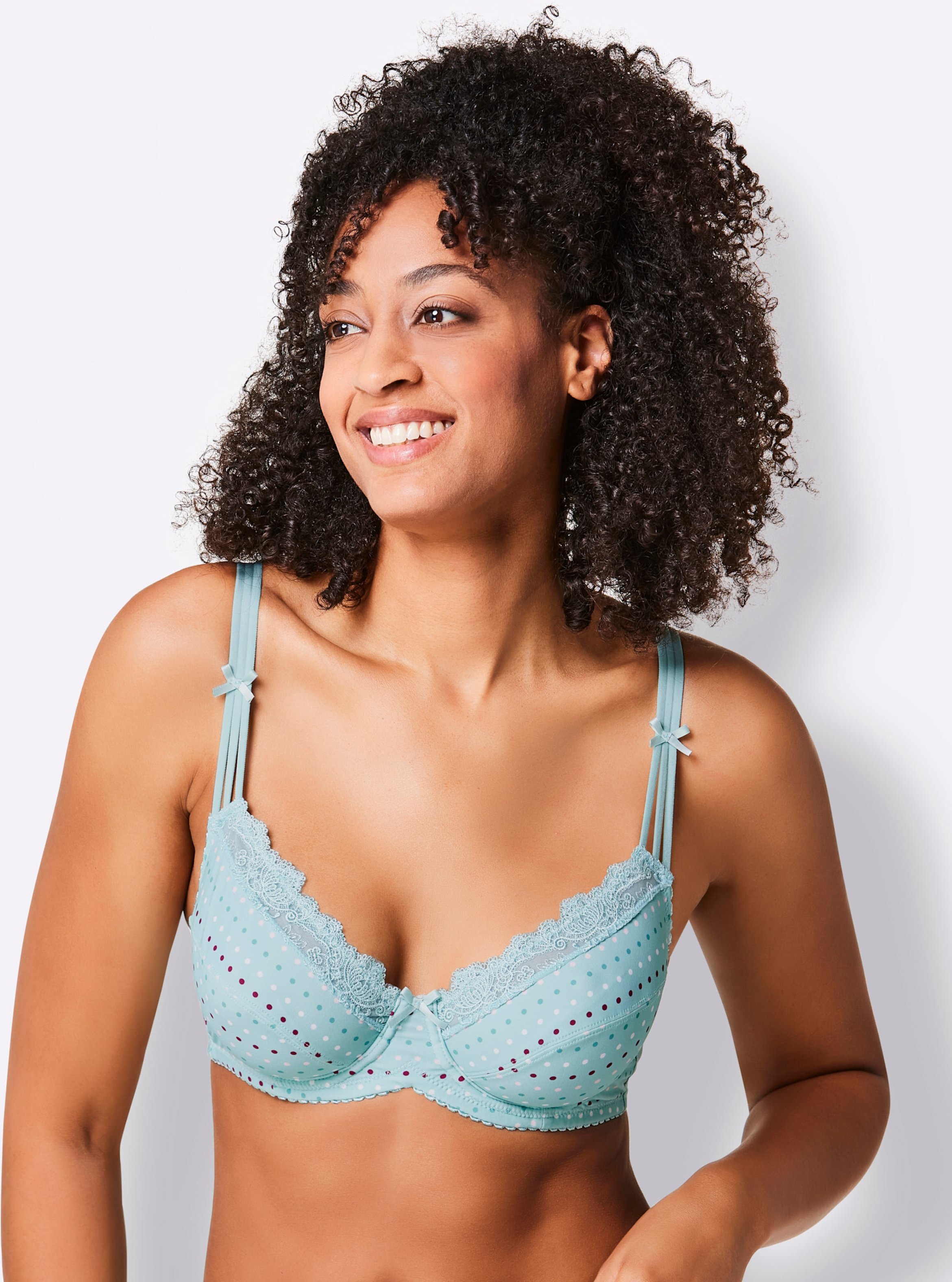 Sheego Bügel-BH mit Pünktchen-Print