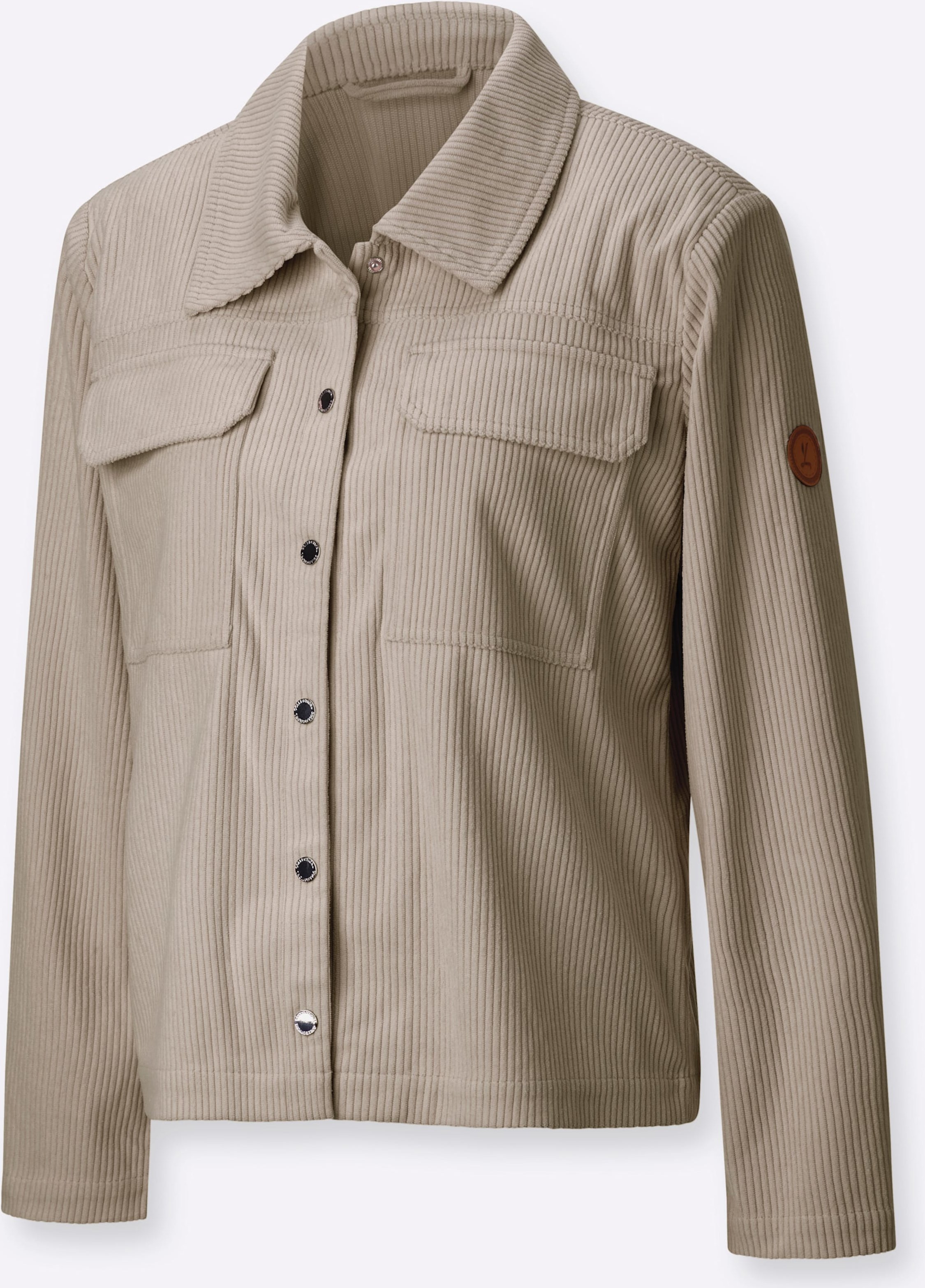 Thumbnail - Sheego Cordjacke mit Hemdkragen