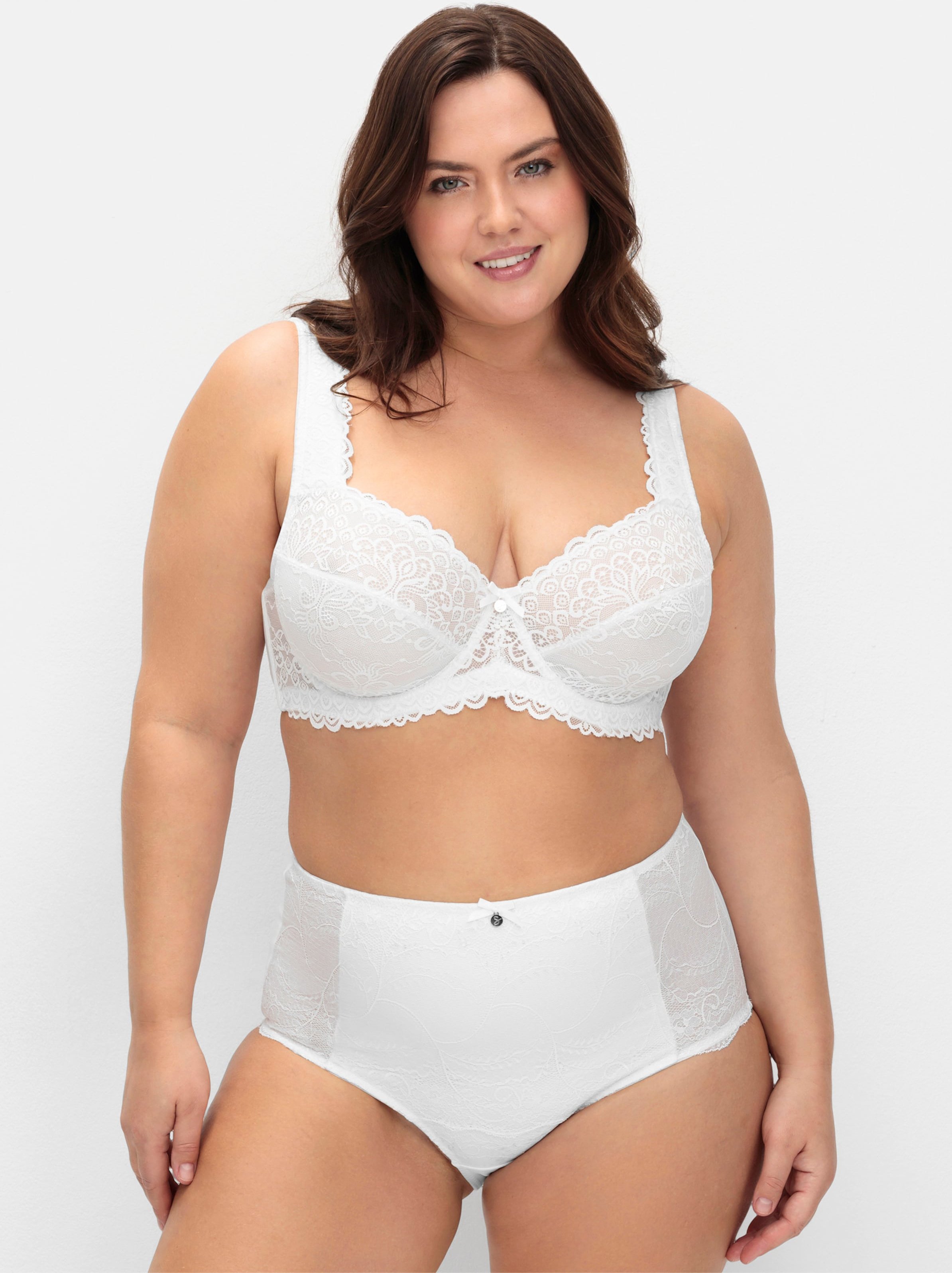 Sheego Bügel-BH mit floraler Spitze