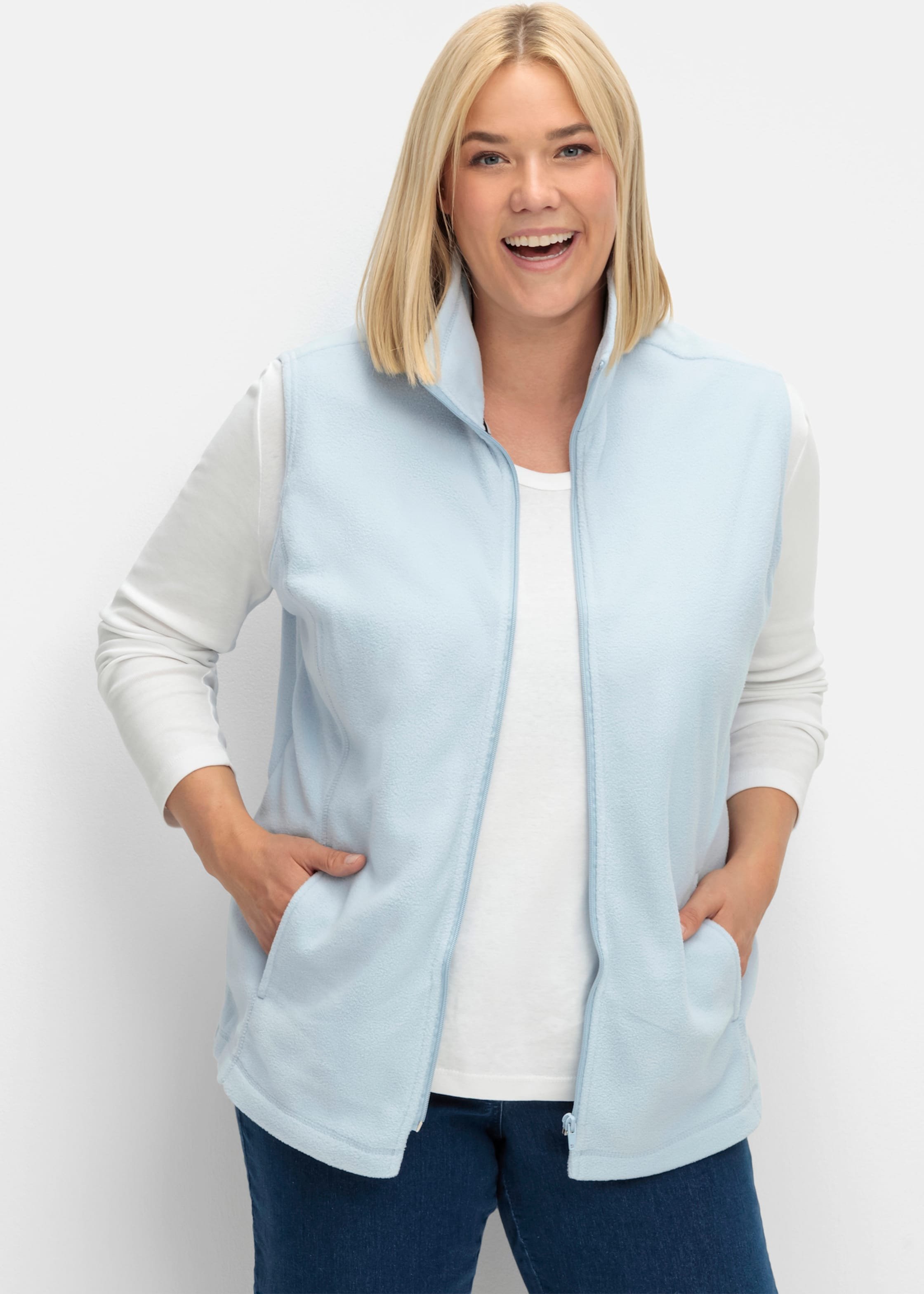 Thumbnail - Sheego Fleeceweste mit Antipilling-Ausrüstung