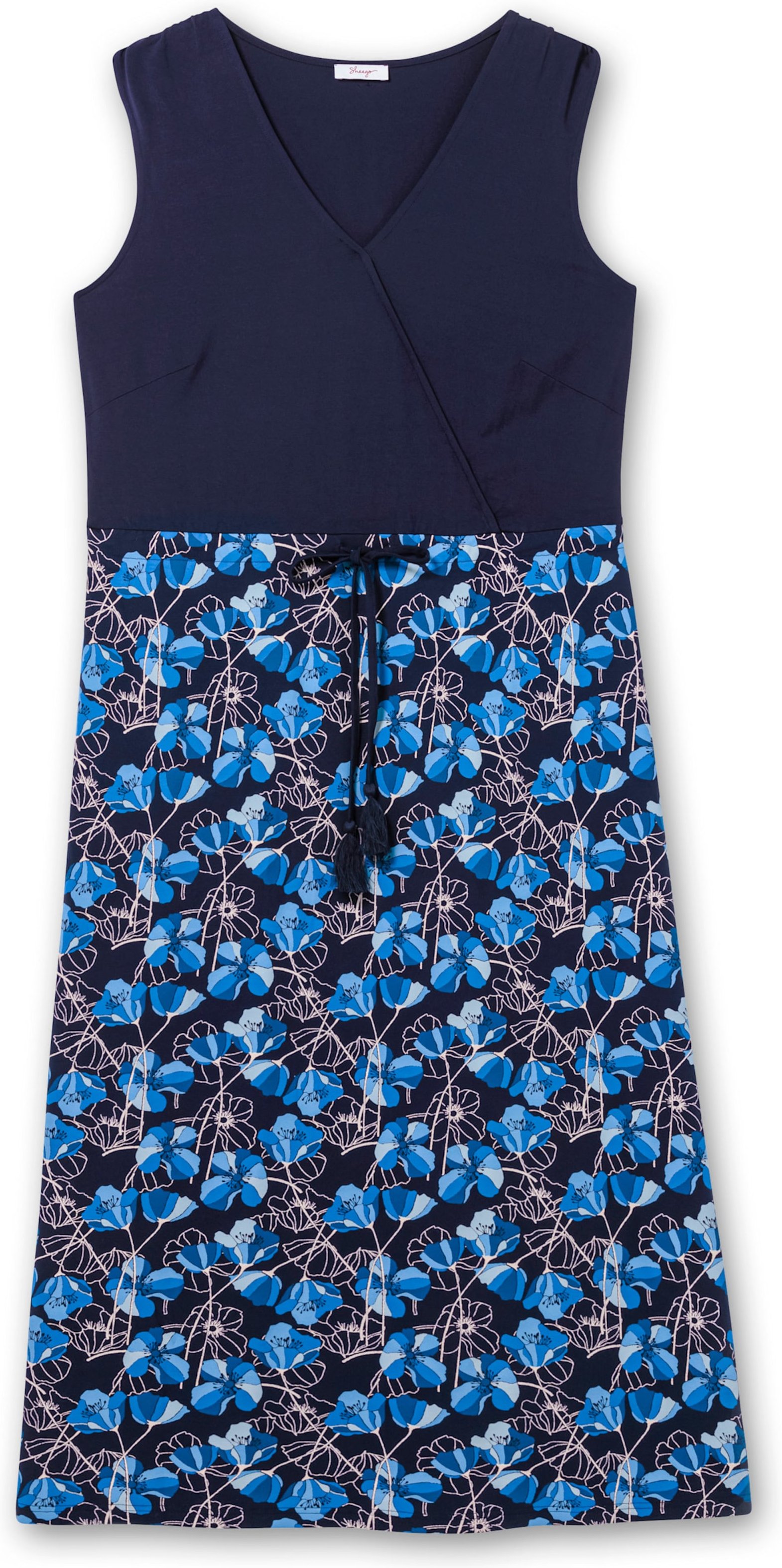 Sheego Jerseykleid mit Raffung