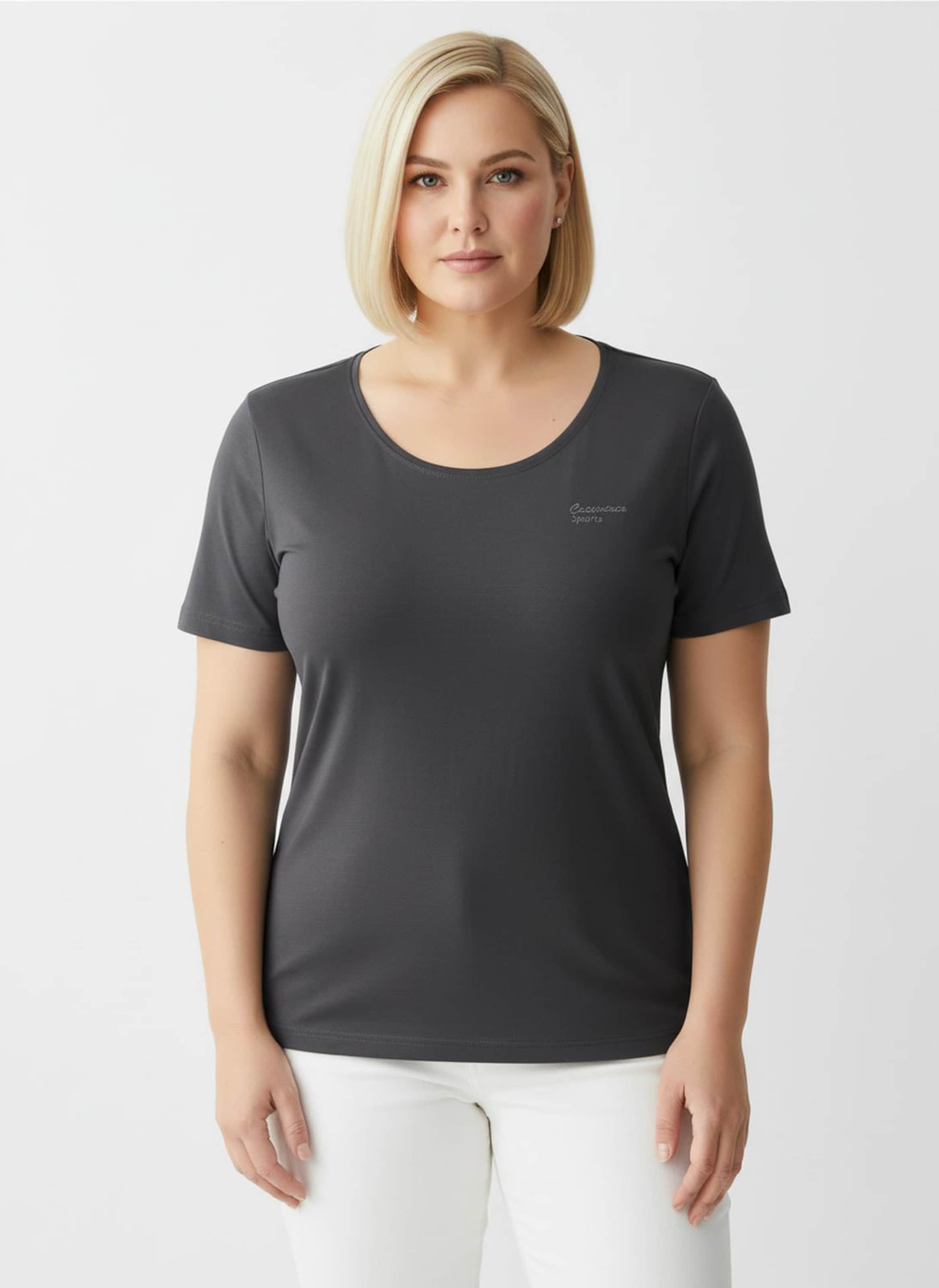 Sheego Sportshirt mit Stickerei