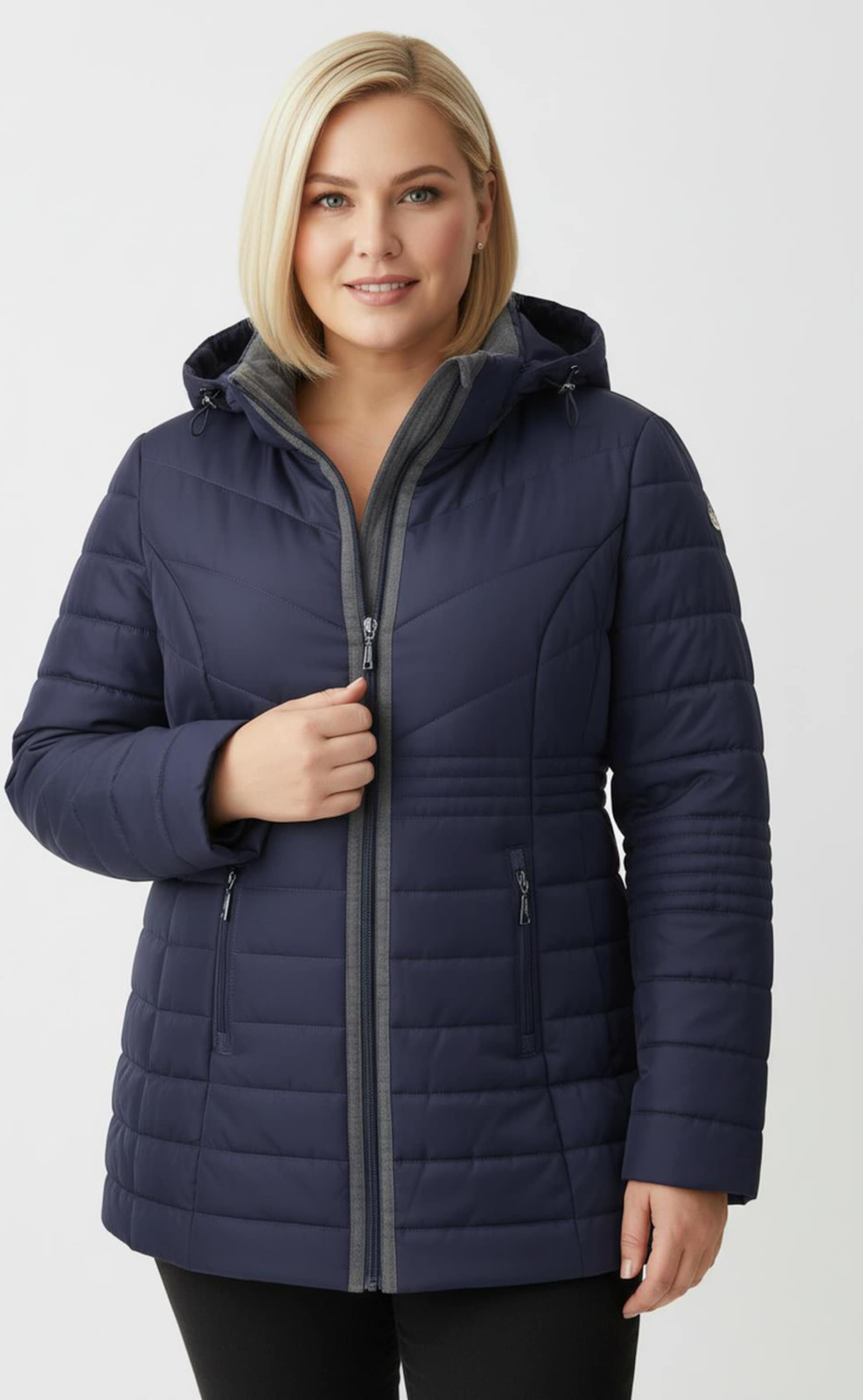 Thumbnail - Sheego Steppjacke mit Flanell-Details