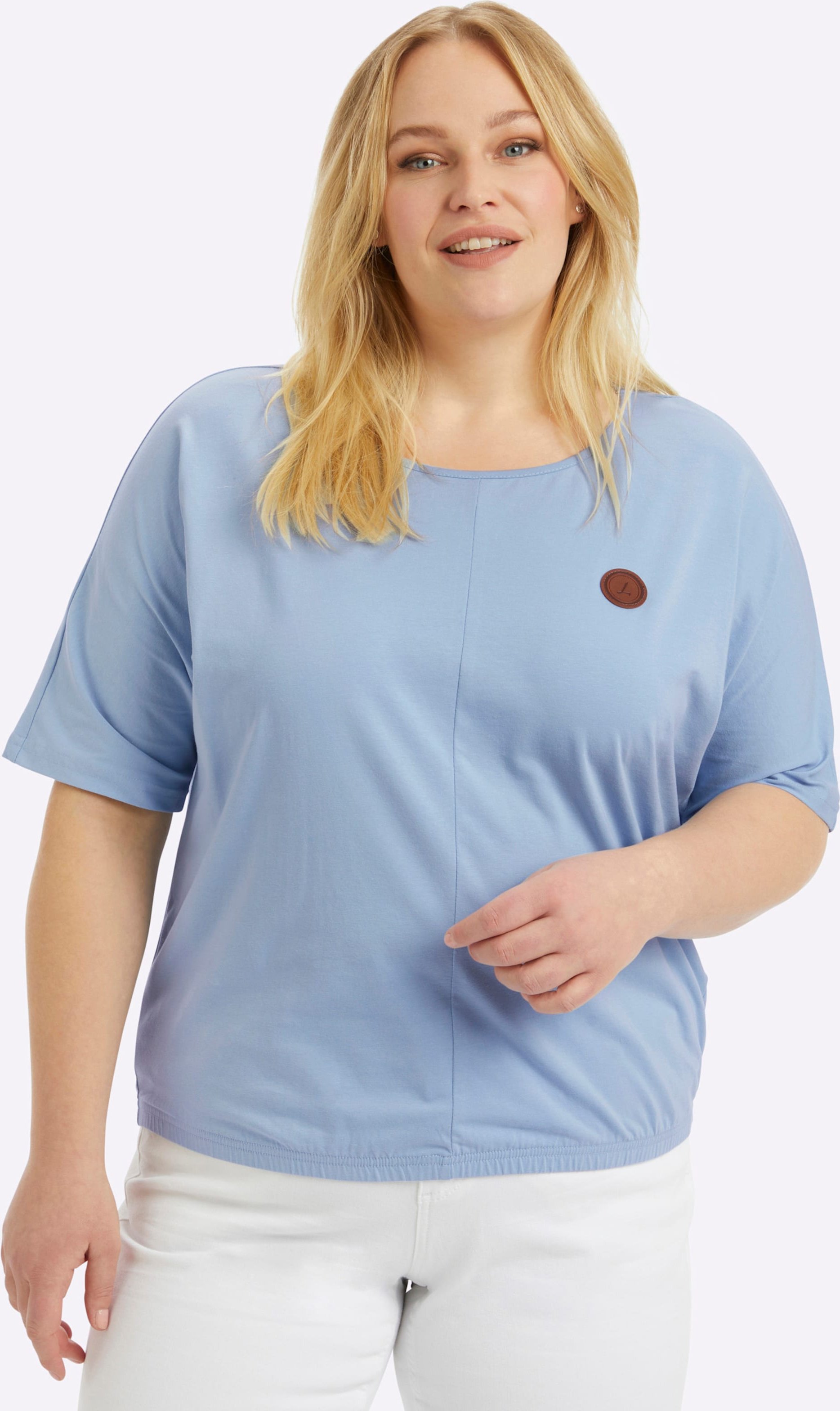 Thumbnail - Sheego Kurzarmshirt mit Fledermausärmeln