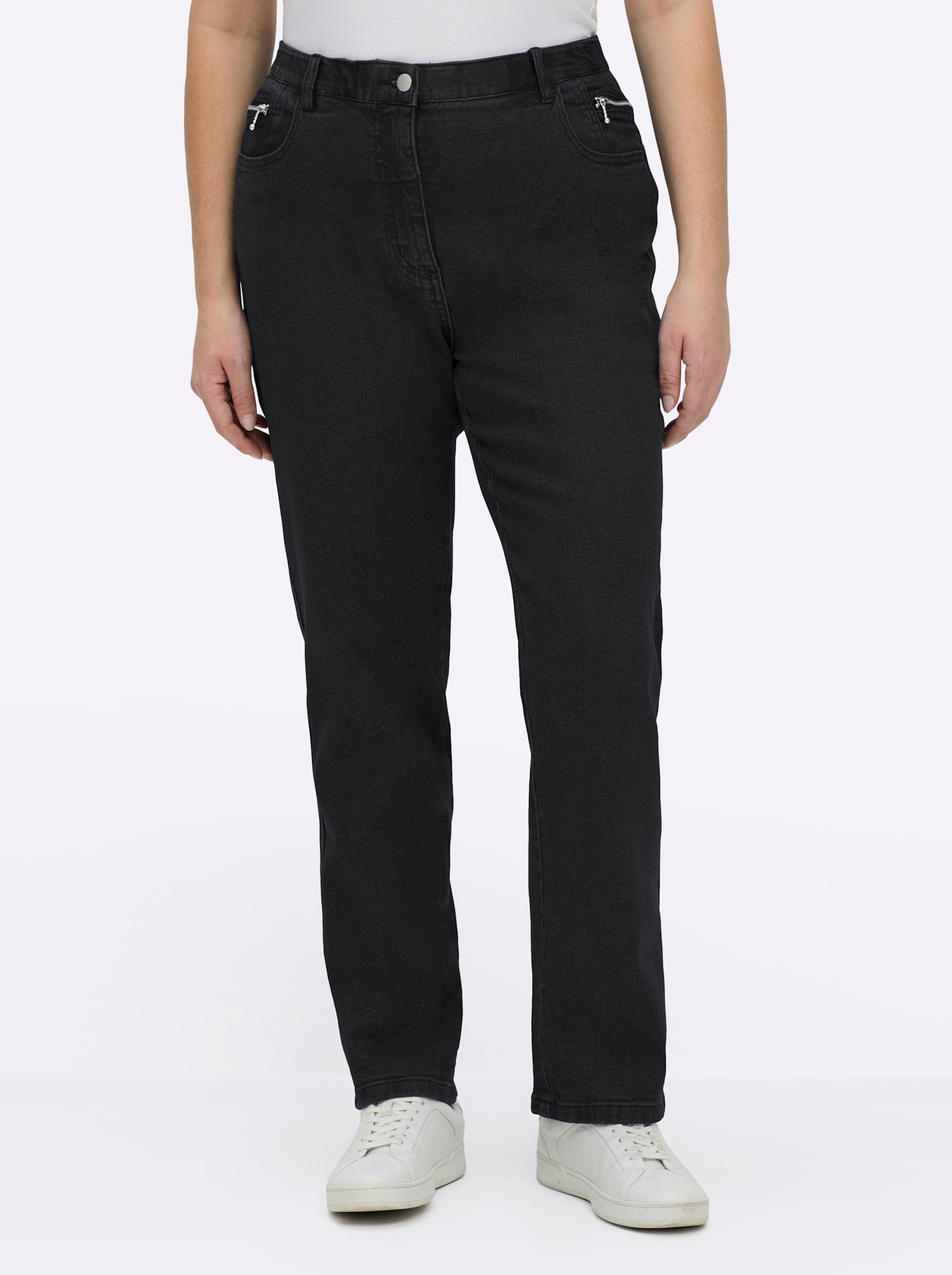 Sheego 5-Pocket-Jeans gerade geschnitten