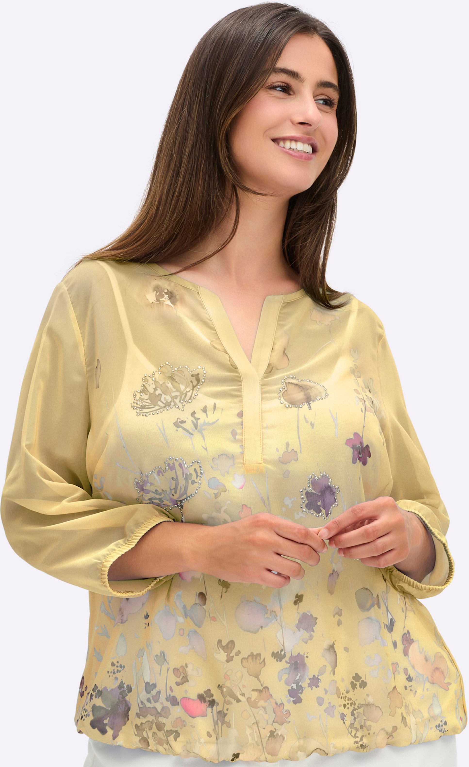 Sheego Schlupfbluse mit Spaghetti-Top