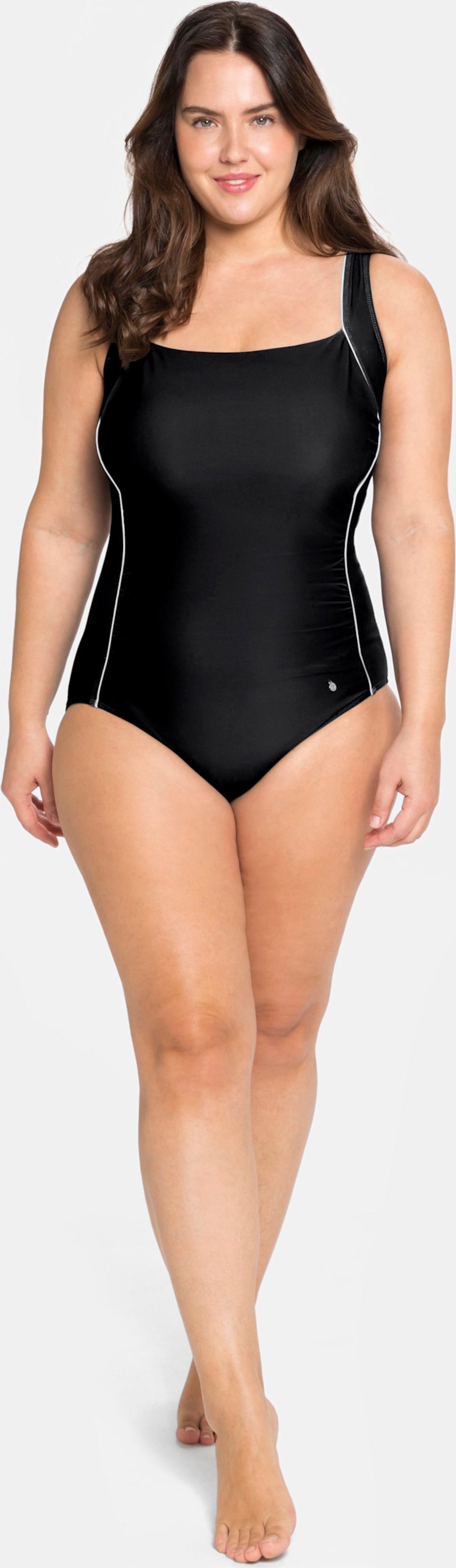 Thumbnail - Sheego Badeanzug mit Kontrastpaspeln und Shaping-Effekt