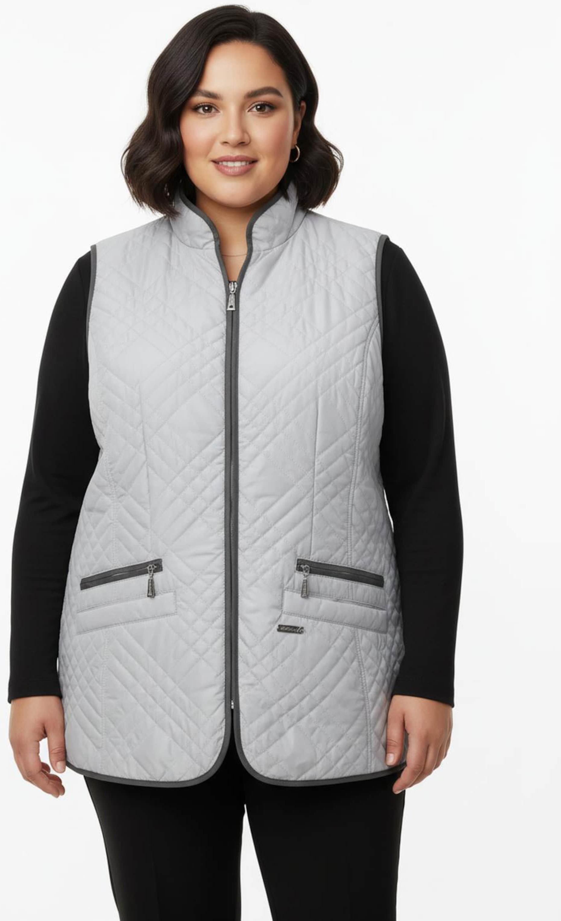 Thumbnail - Sheego Steppweste mit Reißverschluss-Taschen