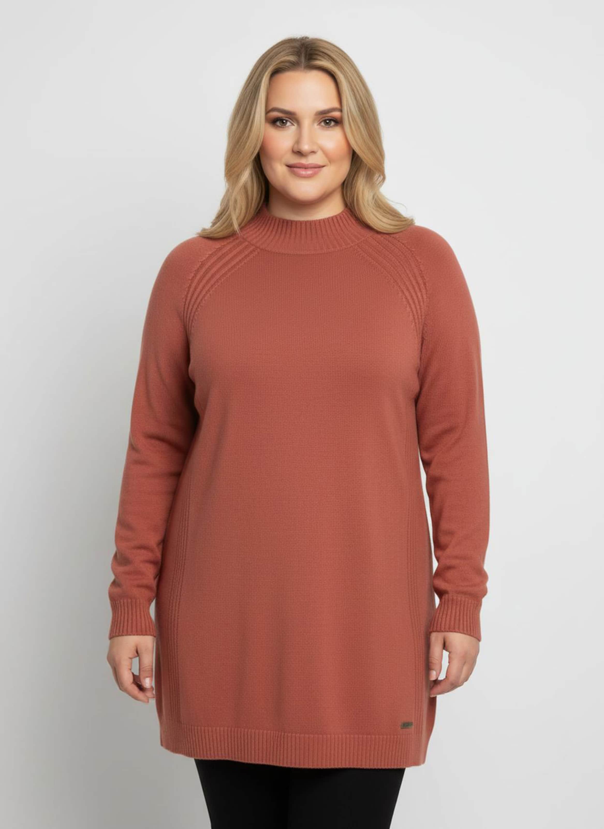 Sheego Longpullover mit abgerundetem Saum