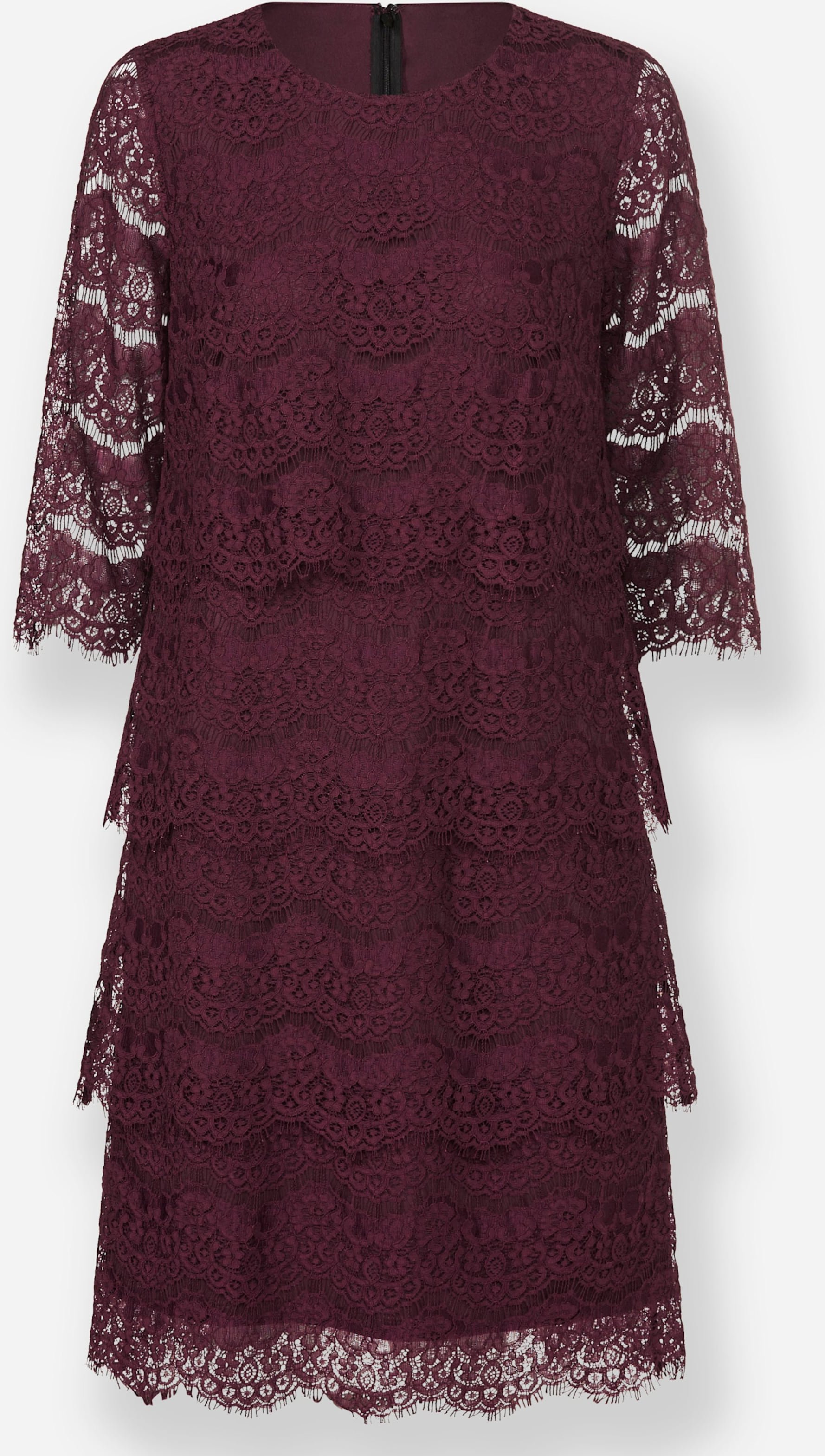 Sheego Spitzenkleid in Stufenform