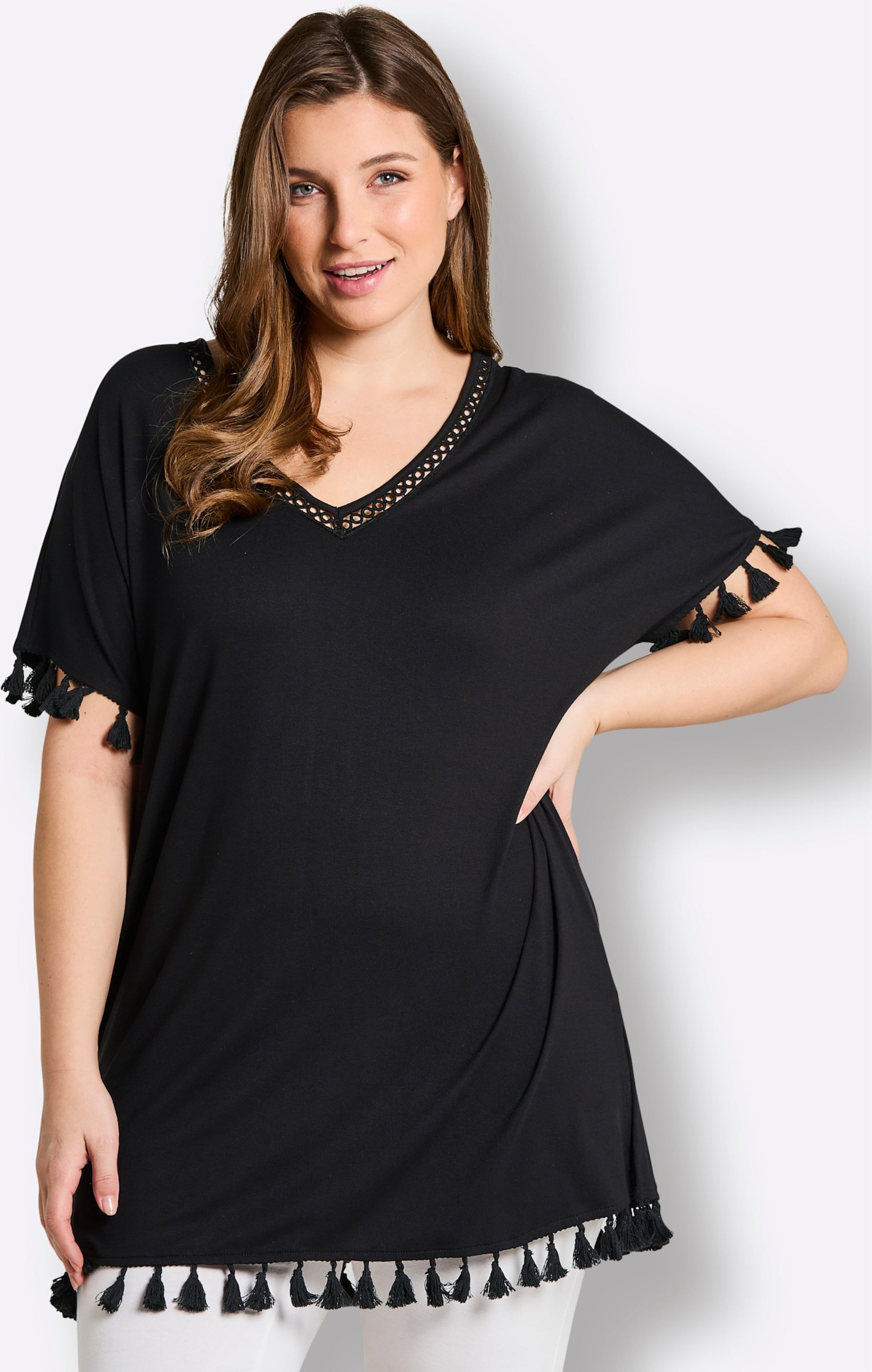 Thumbnail - Sheego Longshirt mit Quasten