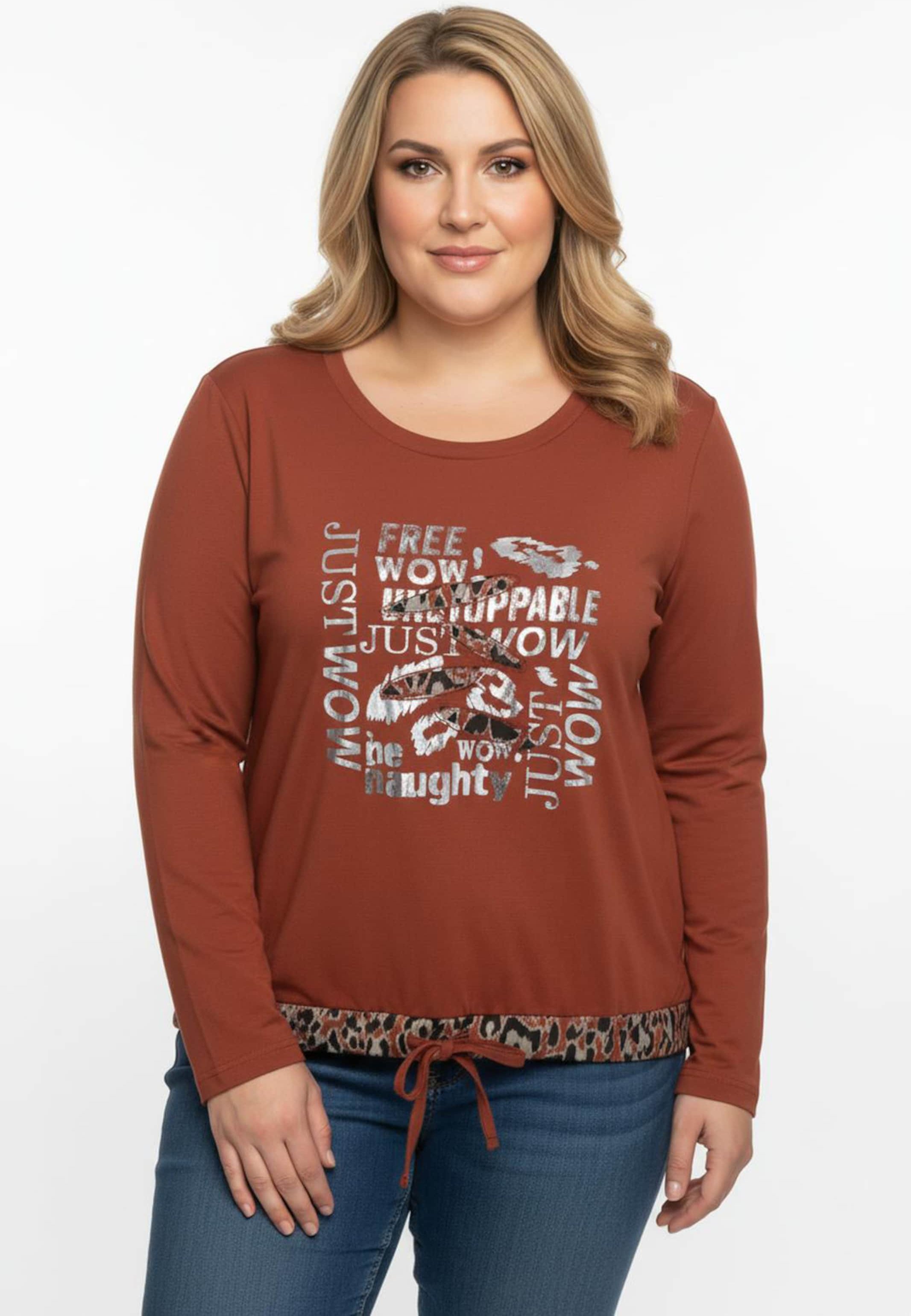 Sheego Print-Shirt mit Cut-Outs